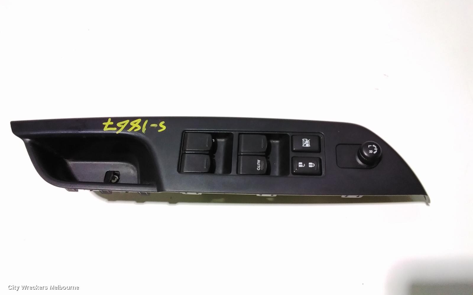SUZUKI SWIFT PWR DR WIND SWITCH, RH FRONT (MASTER SWITCH), FZ, 20 PIN TYPE, 08/2010 - 03/2017