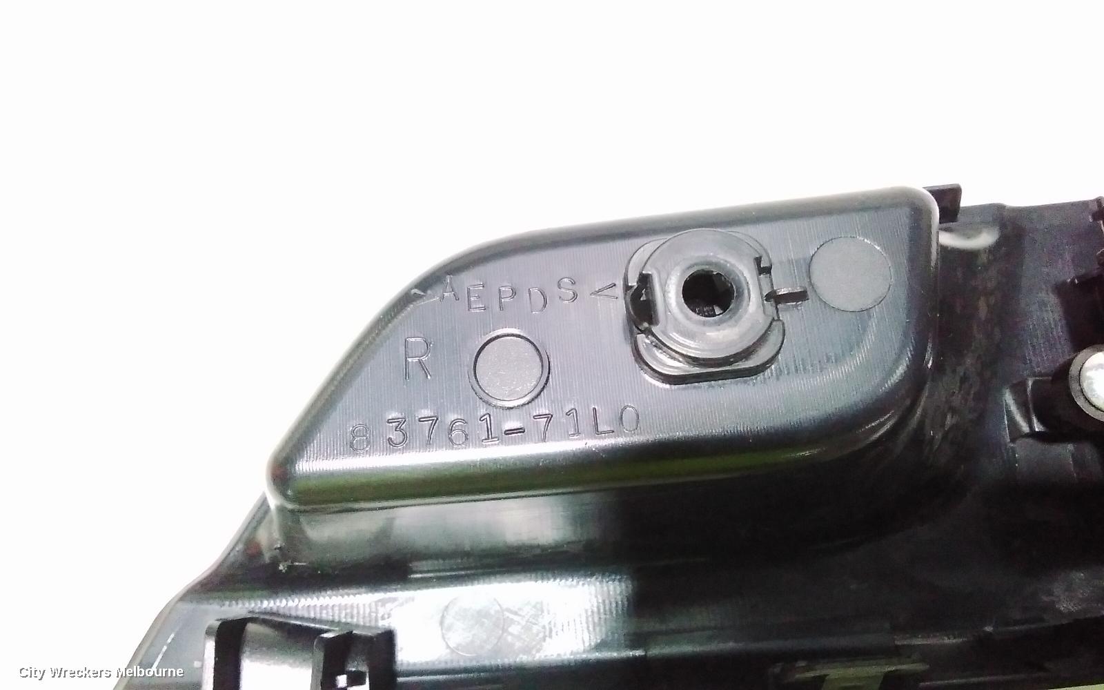 SUZUKI SWIFT PWR DR WIND SWITCH, RH FRONT (MASTER SWITCH), FZ, 20 PIN TYPE, 08/2010 - 03/2017