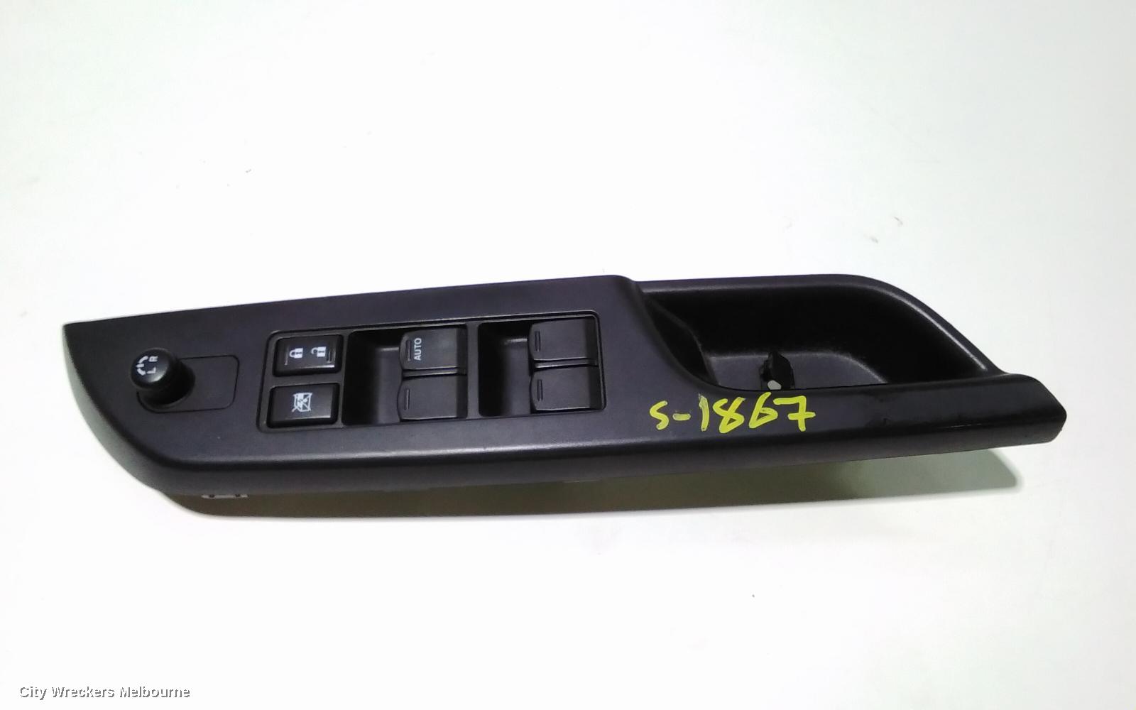 SUZUKI SWIFT PWR DR WIND SWITCH, RH FRONT (MASTER SWITCH), FZ, 20 PIN TYPE, 08/2010 - 03/2017
