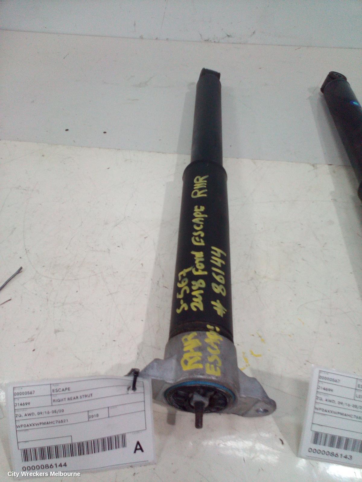 FORD ESCAPE RIGHT REAR STRUT, ZG, AWD, 09/2016 - 05/2020