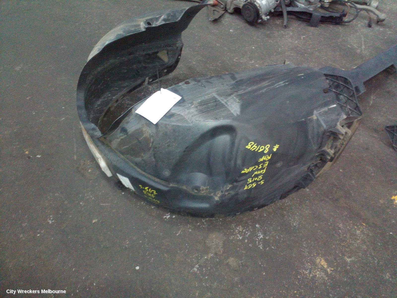 FORD ESCAPE RIGHT GUARD LINER, ZG, 09/2016 - 05/2020