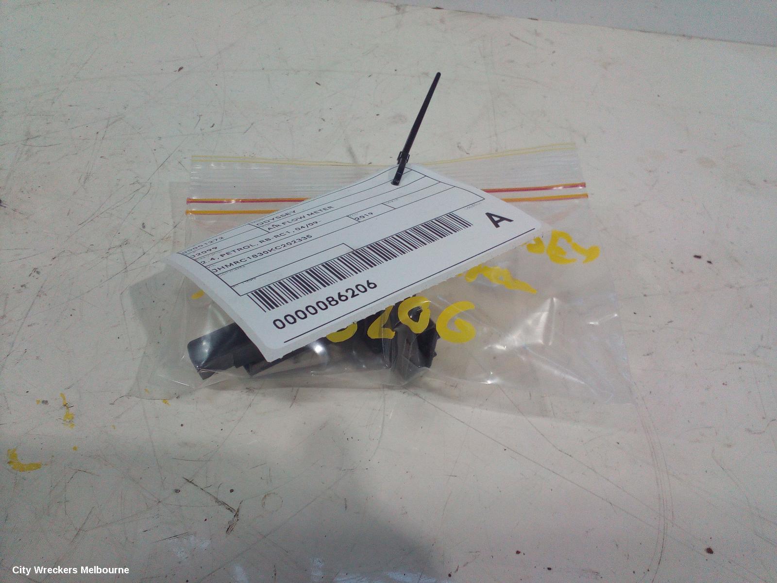 HONDA ODYSSEY AIR FLOW METER, 2.4, PETROL, RB-RC1, 04/2009 ONWARDS