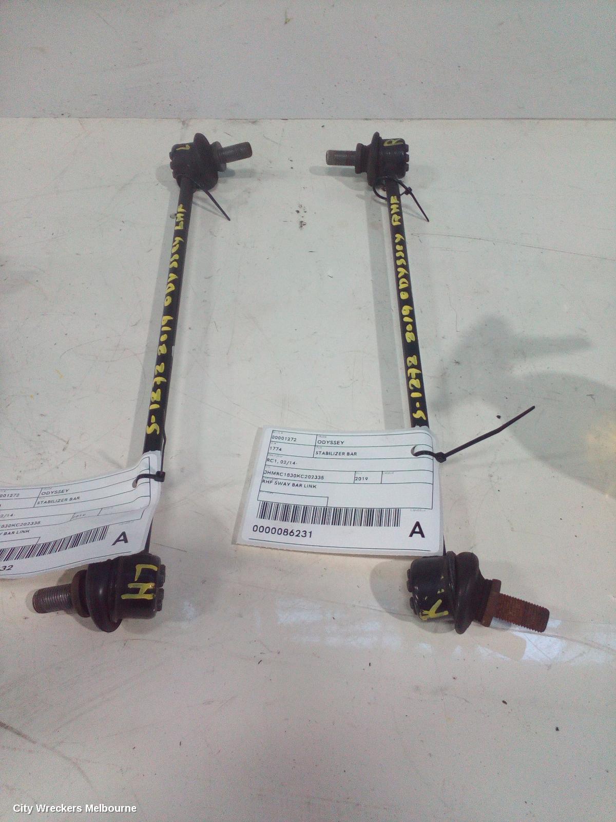 HONDA ODYSSEY STABILISER BAR, RC1, 02/2014 - 03/2022