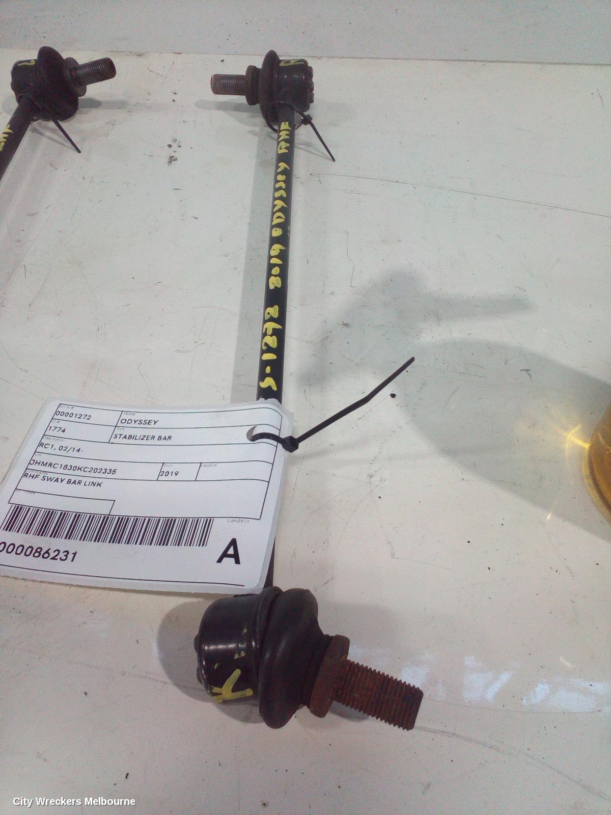 HONDA ODYSSEY STABILISER BAR, RC1, 02/2014 - 03/2022