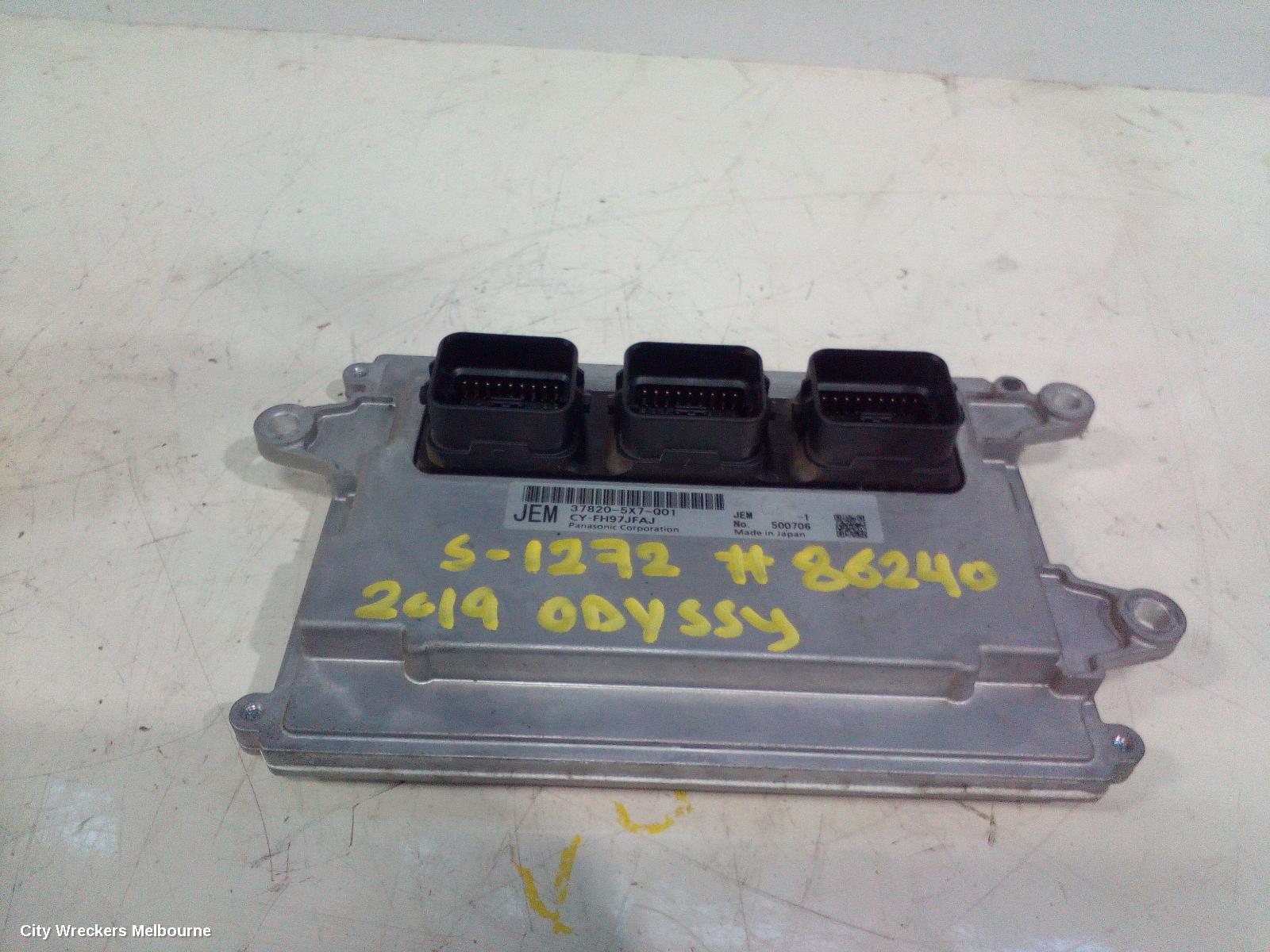 HONDA ODYSSEY ECU, ENGINE ECU, 2.4, PETROL, ECU ONLY, RC1, 02/2014 ONWARDS