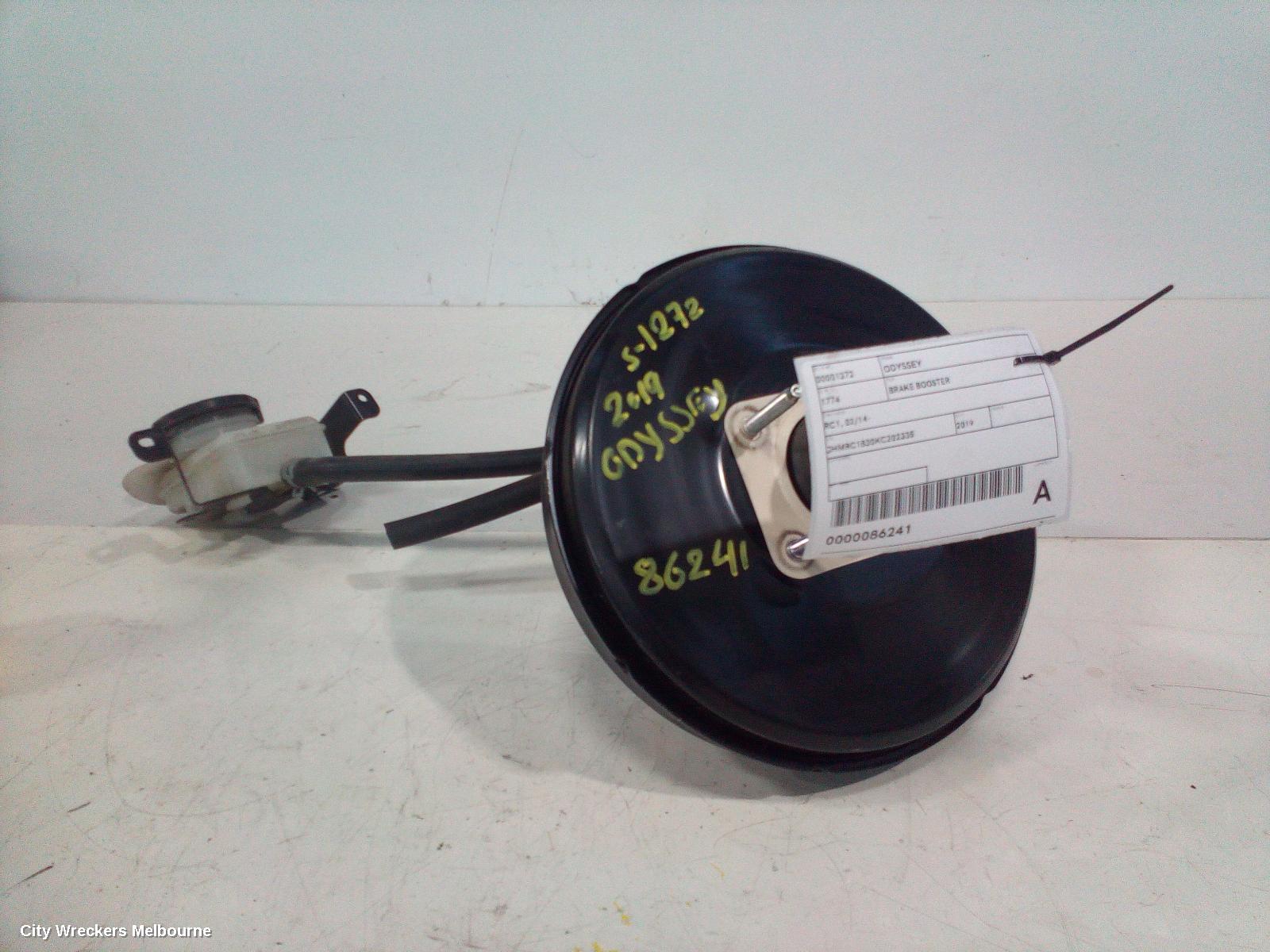 HONDA ODYSSEY BRAKE BOOSTER, RC1, 02/2014 - 03/2022