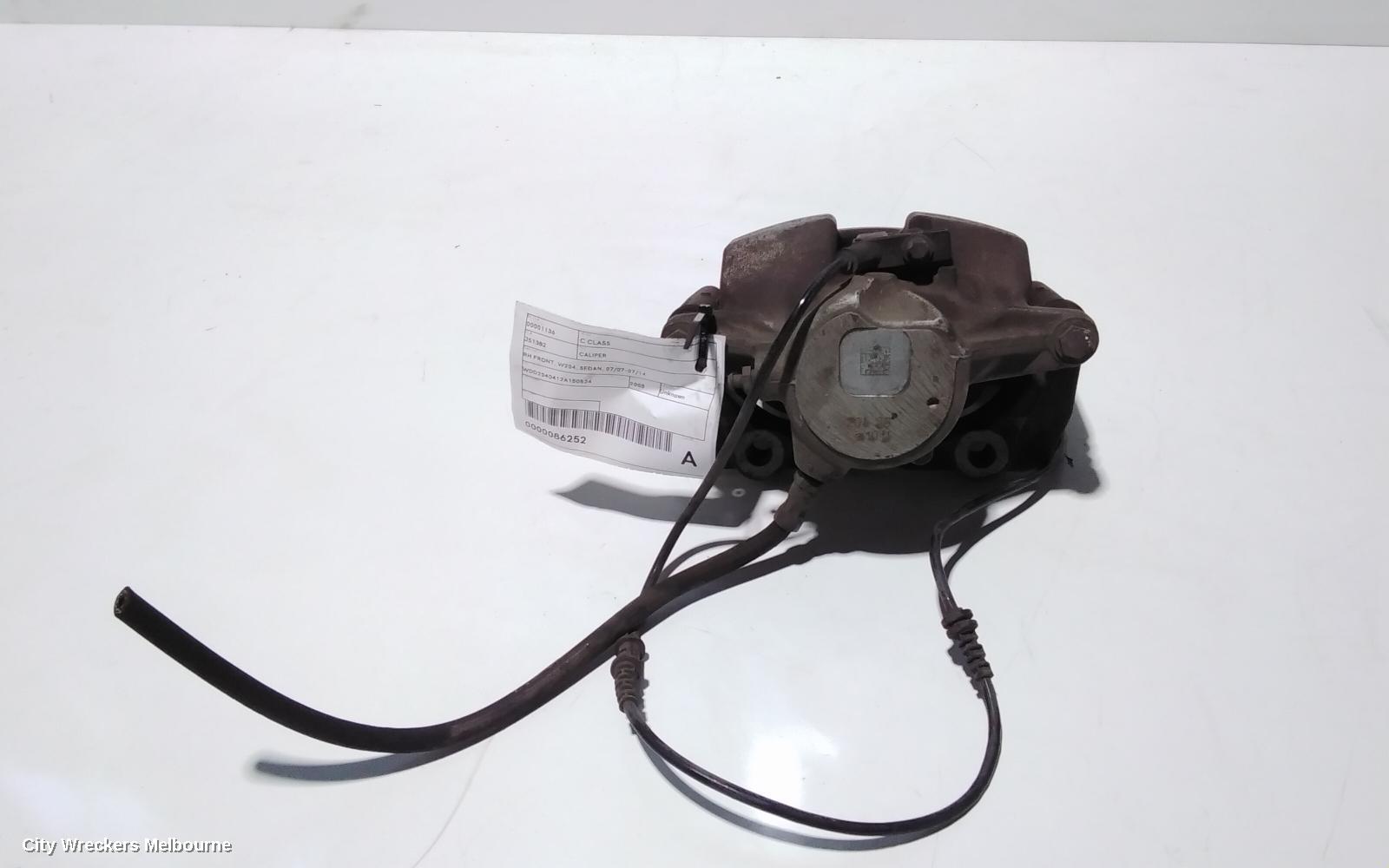 MERCEDES C CLASS CALIPER, RH FRONT, W204, SEDAN, 07/2007 - 07/2014