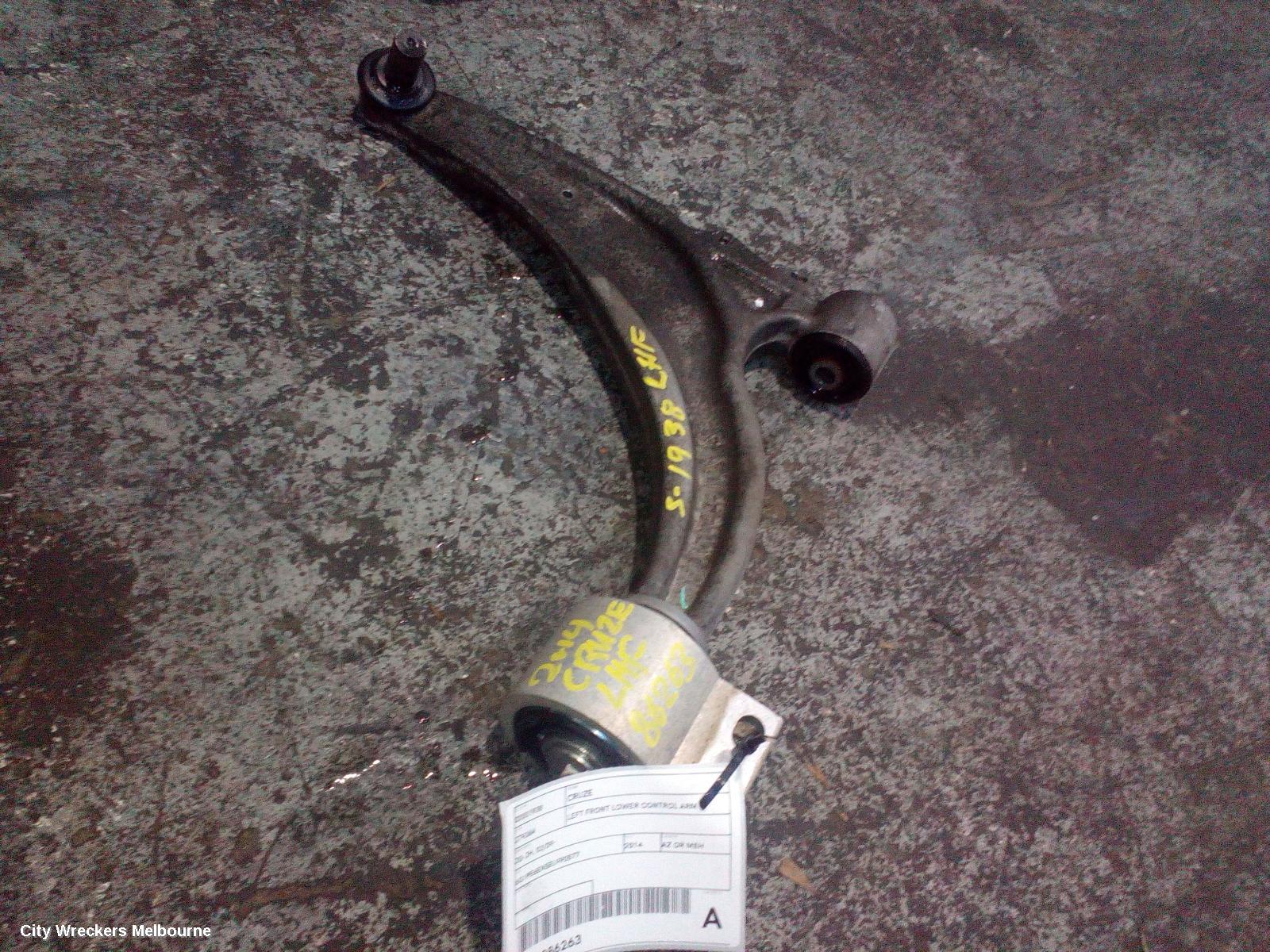 HOLDEN CRUZE LEFT FRONT LOWER CONTROL ARM, JG-JH, 03/2009 ONWARDS