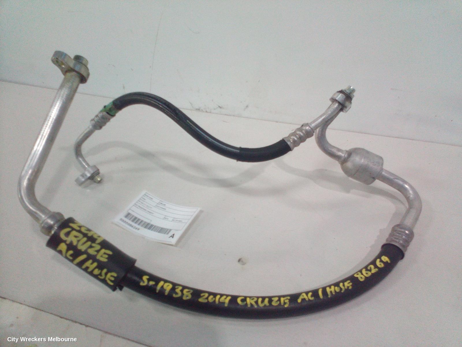 HOLDEN CRUZE A/C HOSES, PETROL, 1.6, A16, TURBO, EVAPORATOR TO COMPRESSOR, JH, 03/2013 - 01/2017