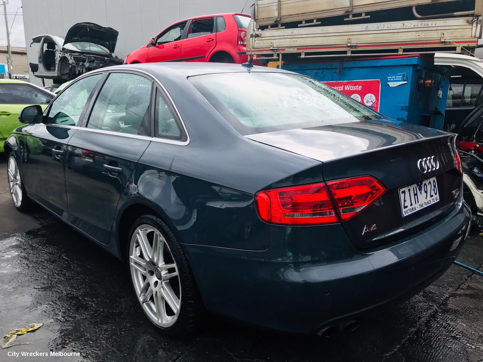 AUDI A4 REAR BUMPER, BUMPER BAR, B8 8K, SEDAN, NON S-LINE, W/ PARK SENSOR TYPE, 02/2008 - 06/2012