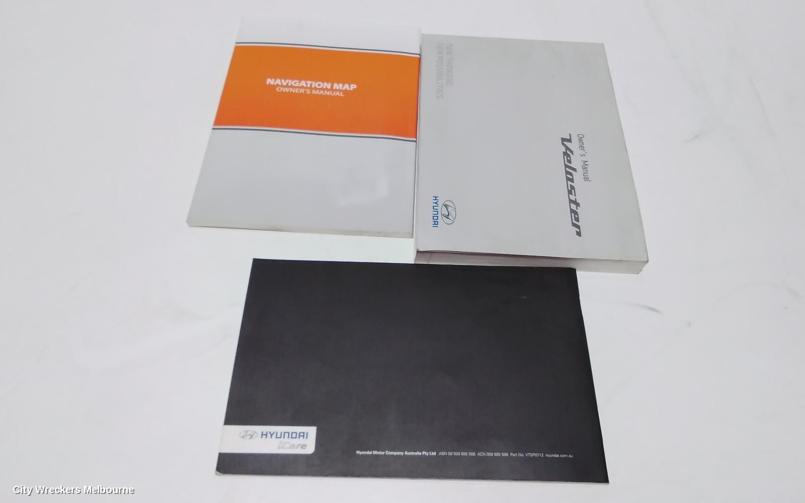 HYUNDAI VELOSTER OWNERS HANDBOOK, JS, 09/2019 - 07/2021