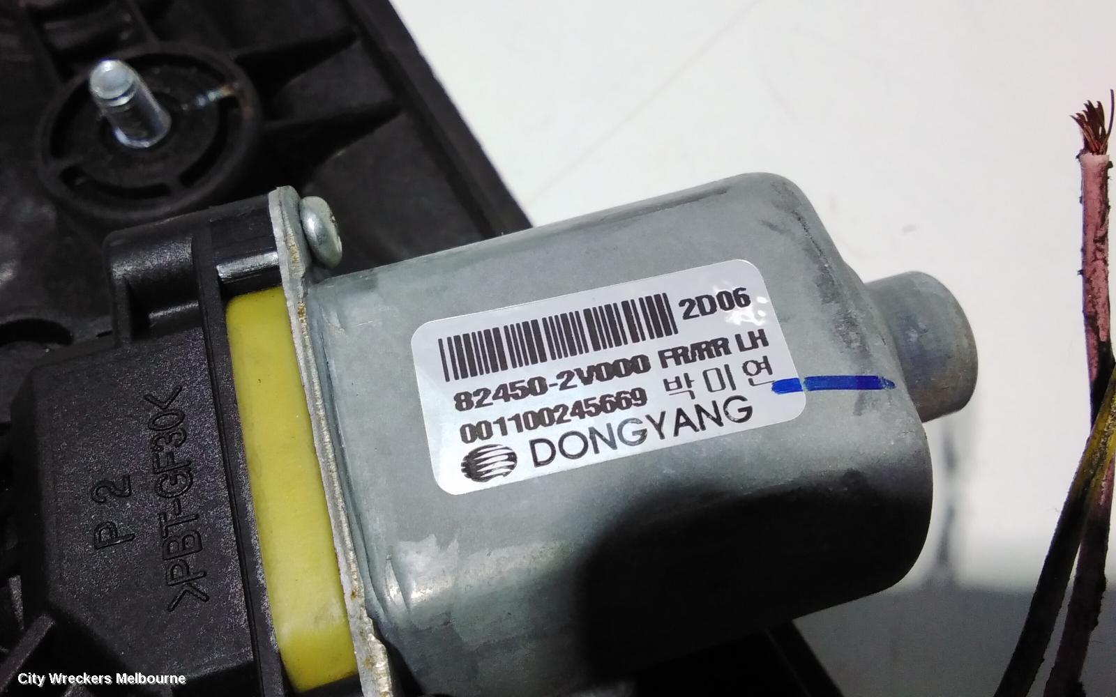 HYUNDAI VELOSTER LEFT FRONT WINDOW REG/MOTOR, FS, 12/2011 - 02/2018