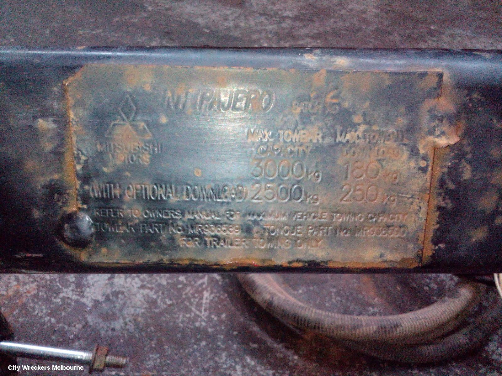 MITSUBISHI PAJERO TOWBAR, NS-NW, FACTORY, 11/2006 ONWARDS