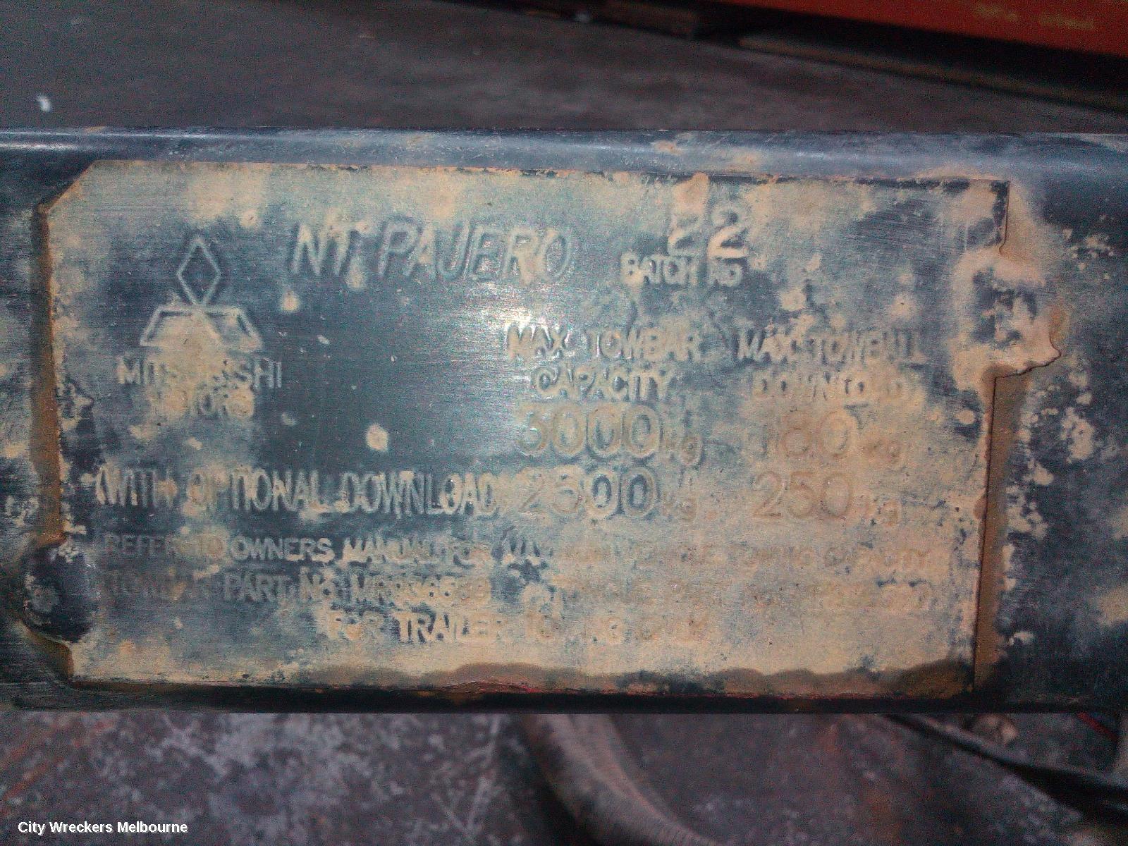 MITSUBISHI PAJERO TOWBAR, NS-NW, FACTORY, 11/2006 ONWARDS