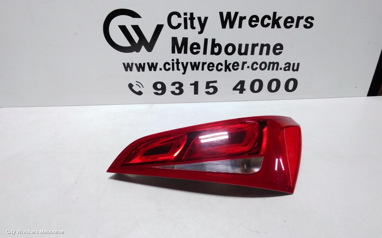 AUDI Q5 LEFT TAILLIGHT, IN TAILGATE, 8R, STANDARD TYPE, 03/2009 - 01/2017