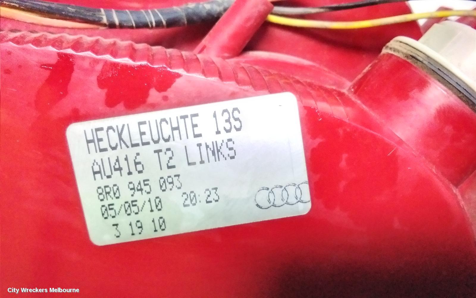 AUDI Q5 RIGHT TAILLIGHT, IN TAILGATE, 8R, STANDARD TYPE, 03/2009 - 01/2017