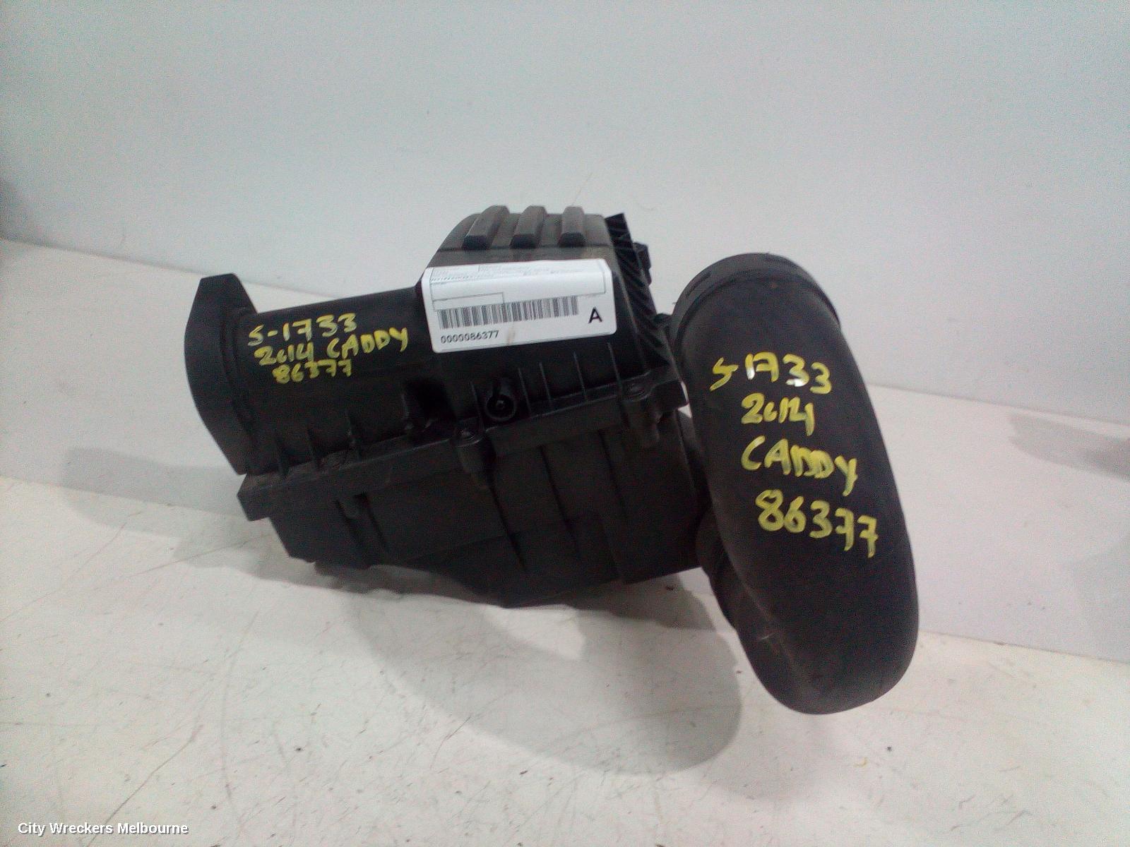 VOLKSWAGEN CADDY AIR CLEANER/BOX, AIR CLEANER, 2K, 1.6, DIESEL, 08/2010 - 06/2015