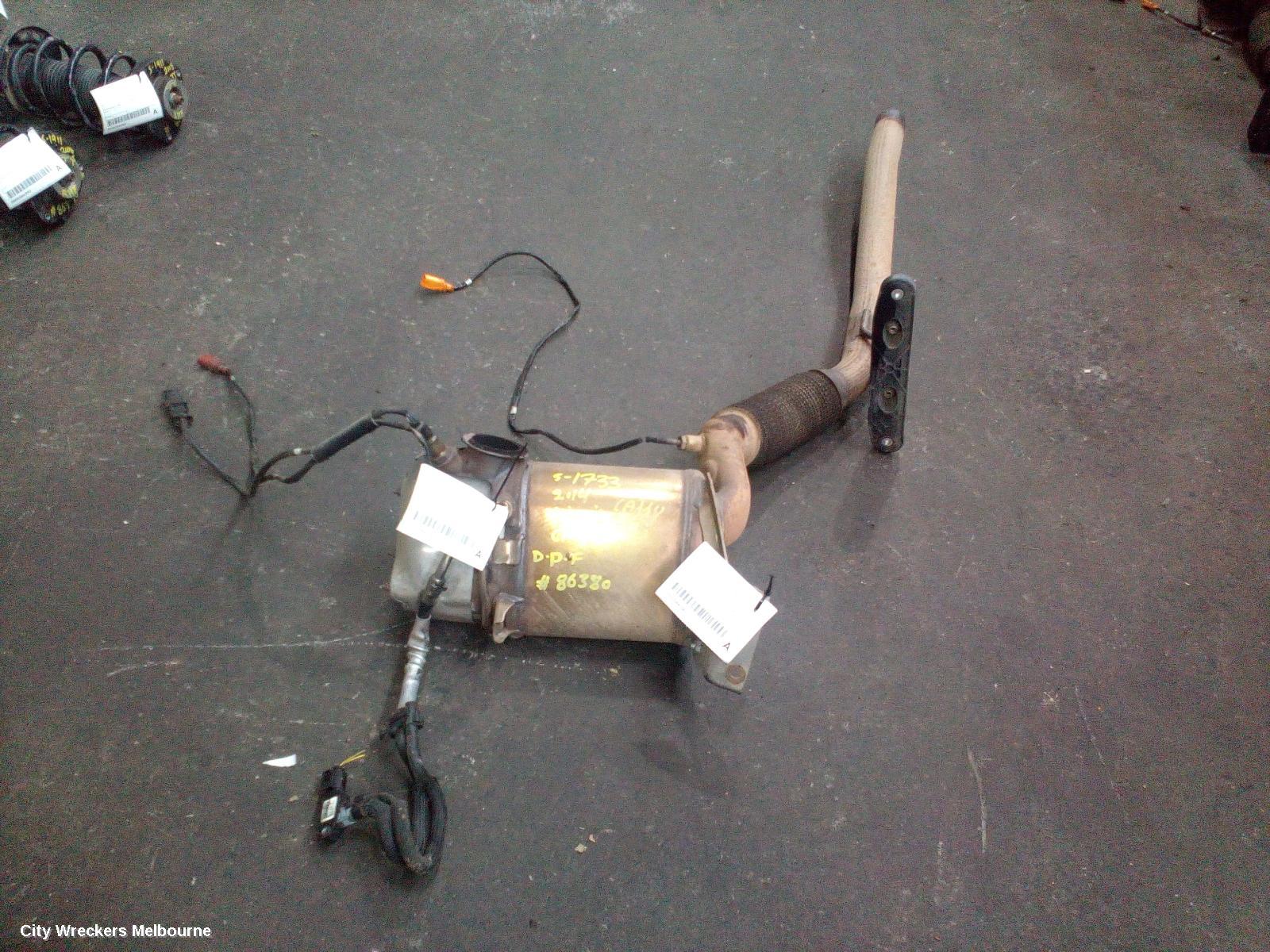 VOLKSWAGEN CADDY PARTICULATE FILTER/DPF, DIESEL, 1.6, CAYD CODE, 2K, 12/2010 - 11/2015