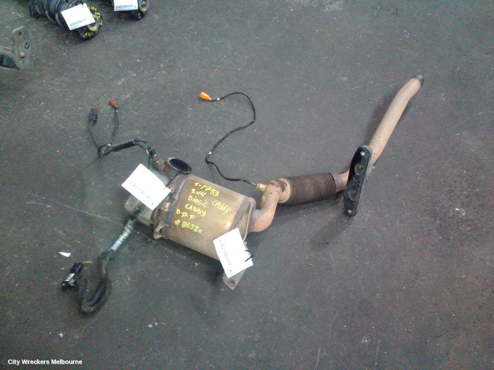VOLKSWAGEN CADDY PARTICULATE FILTER/DPF, DIESEL, 1.6, CAYD CODE, 2K, 12/2010 - 11/2015