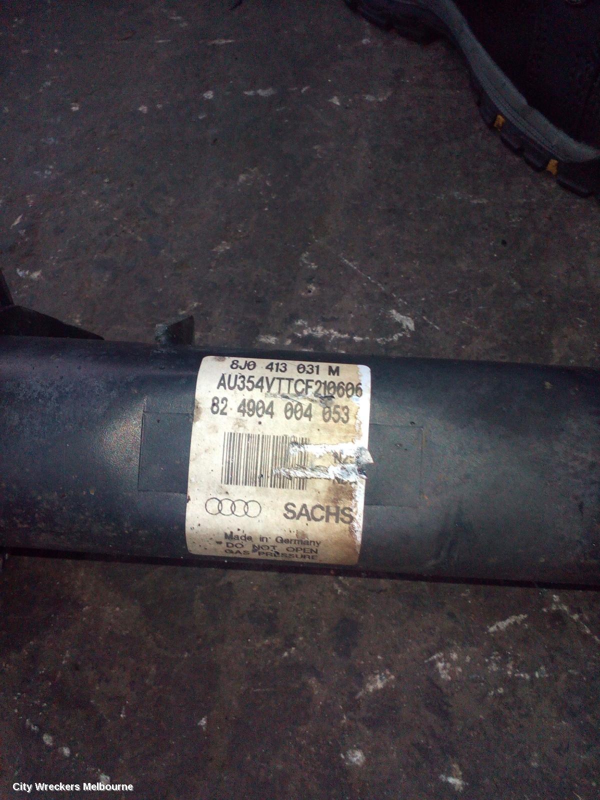 AUDI TT RIGHT FRONT STRUT, 8J, 2.0, PETROL, FWD, COUPE/CABRIO, 09/2006 - 12/2014