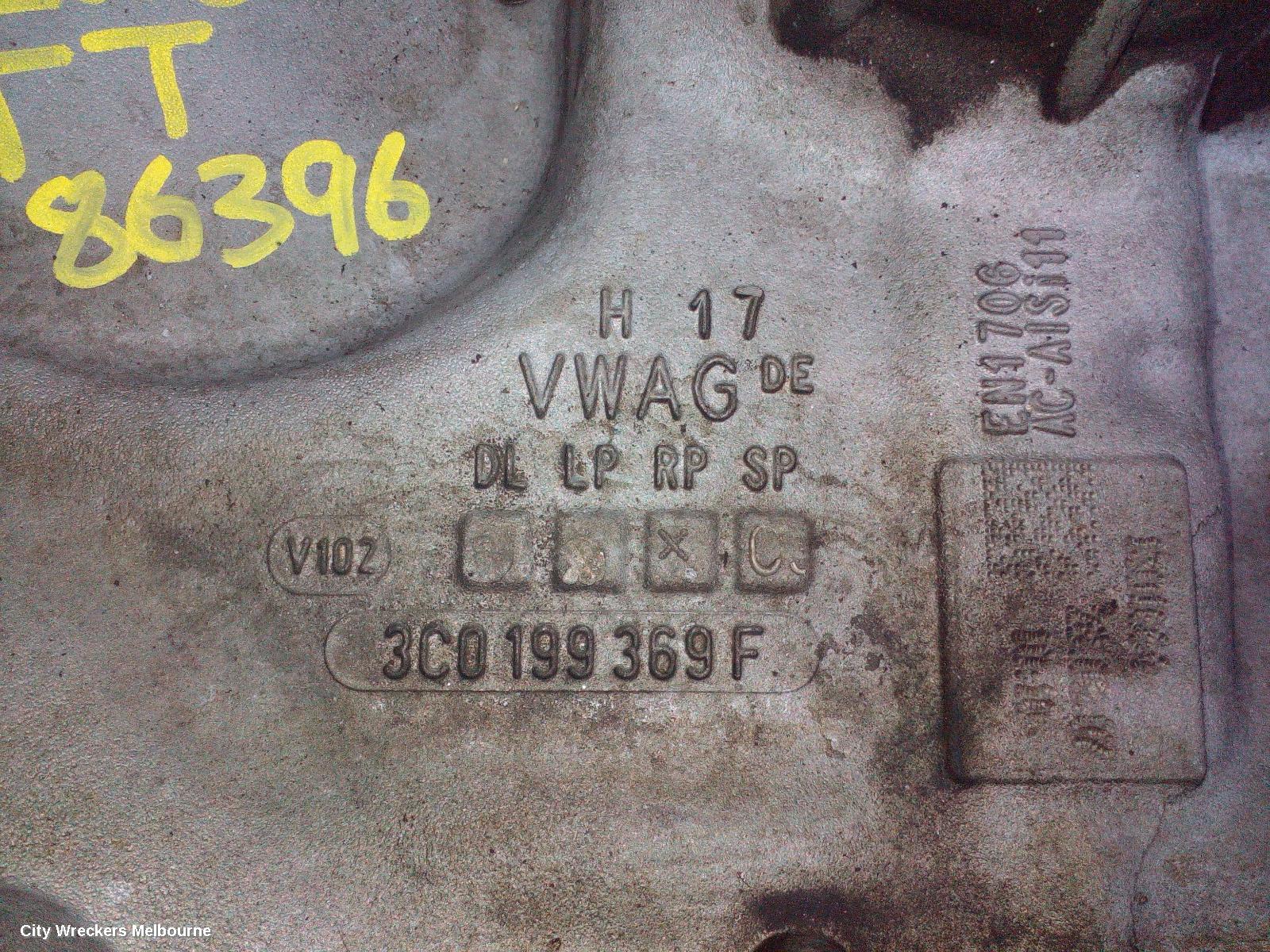 AUDI TT FRT XMEMBER/CRADLE, 8J, 09/2006 - 12/2014