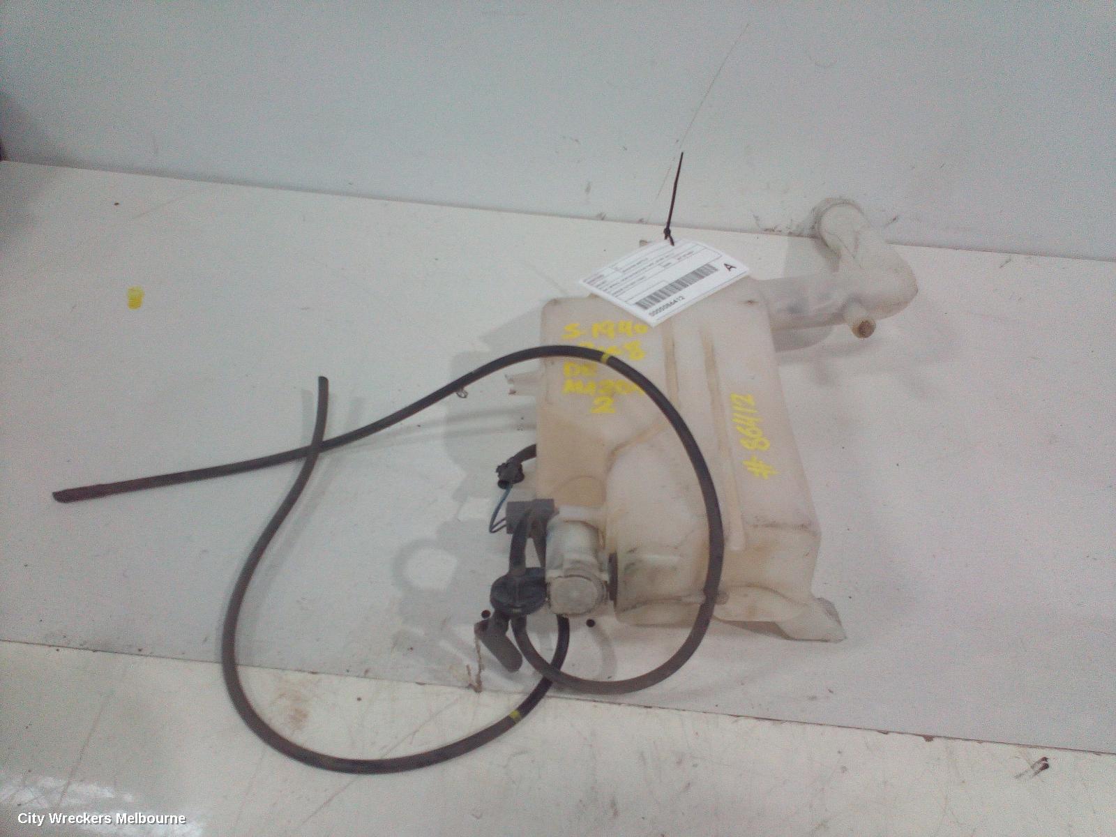 MAZDA 2 WASHER BOTTLE, DE SERIES, NON SKYACTIVE TYPE, 09/2007 - 09/2014