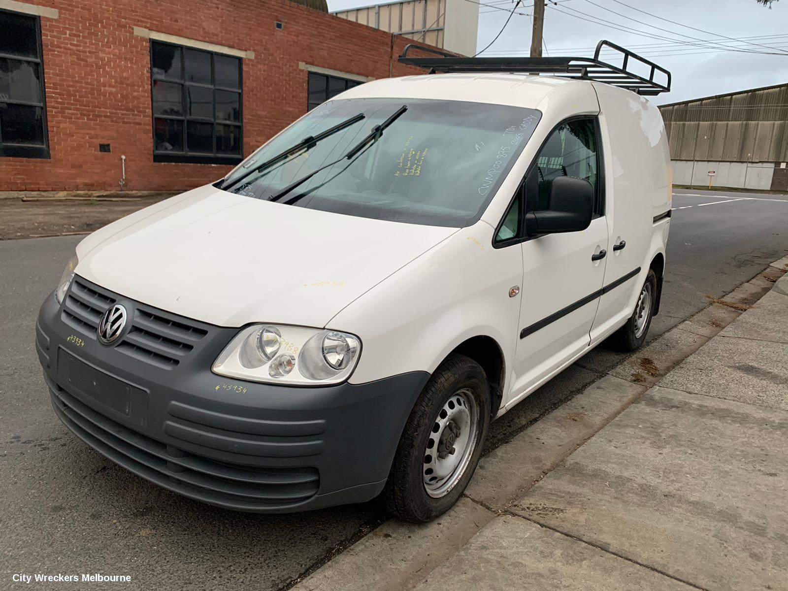 VOLKSWAGEN CADDY RIGHT REAR DOOR, 2K, LWB VAN, W/O WINDOW TYPE, 12/2004 - 06/2015