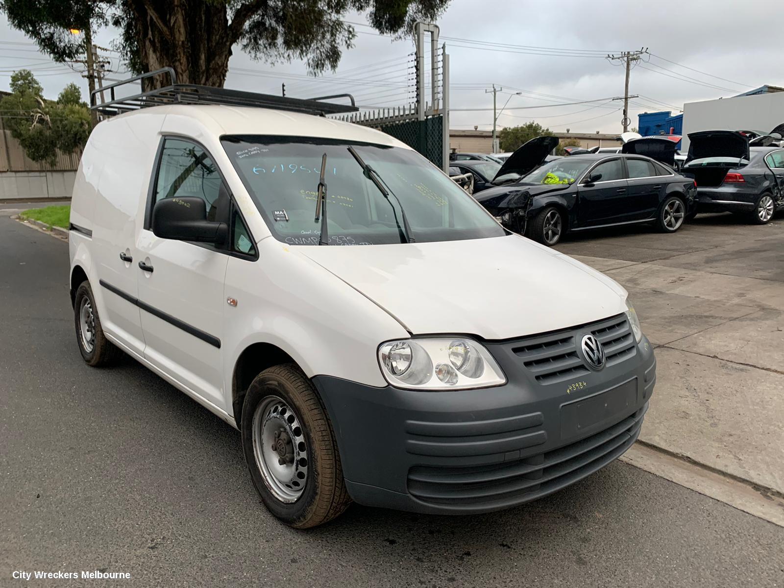 VOLKSWAGEN CADDY RIGHT REAR DOOR, 2K, LWB VAN, W/O WINDOW TYPE, 12/2004 - 06/2015