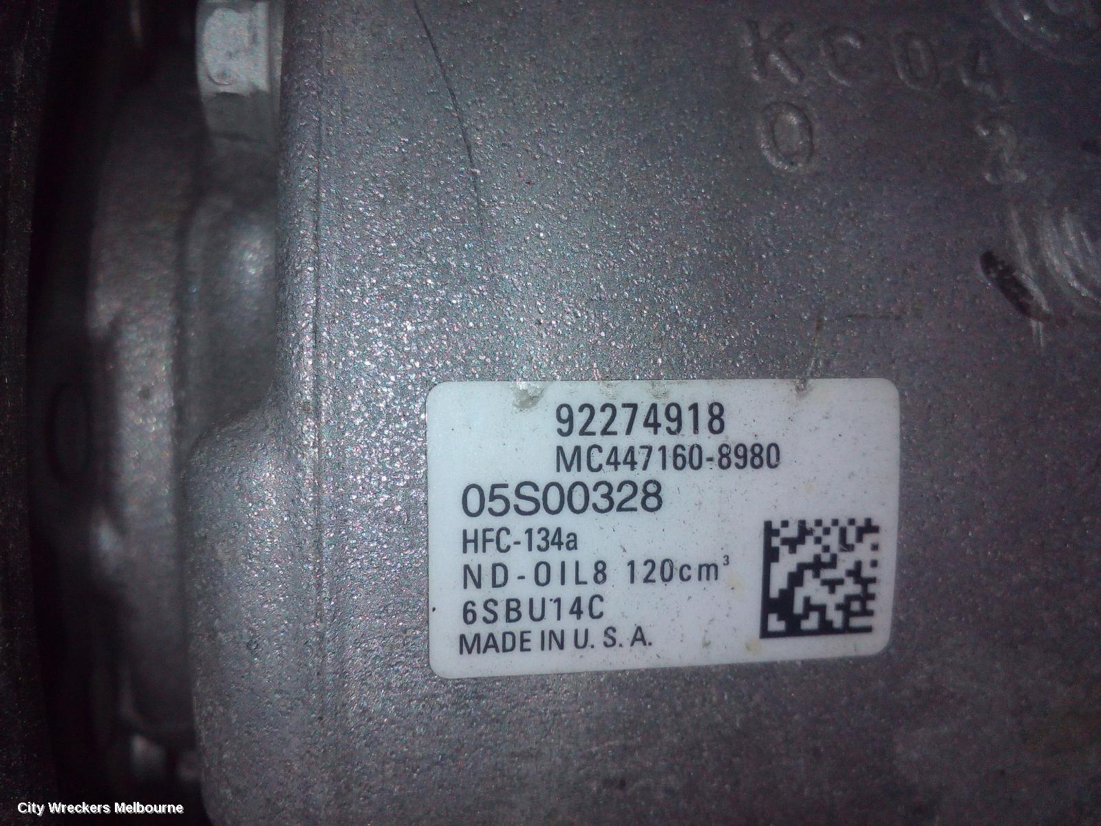 HOLDEN COMMODORE A/C COMPRESSOR, VF, 3.0, 05/2013 - 12/2017