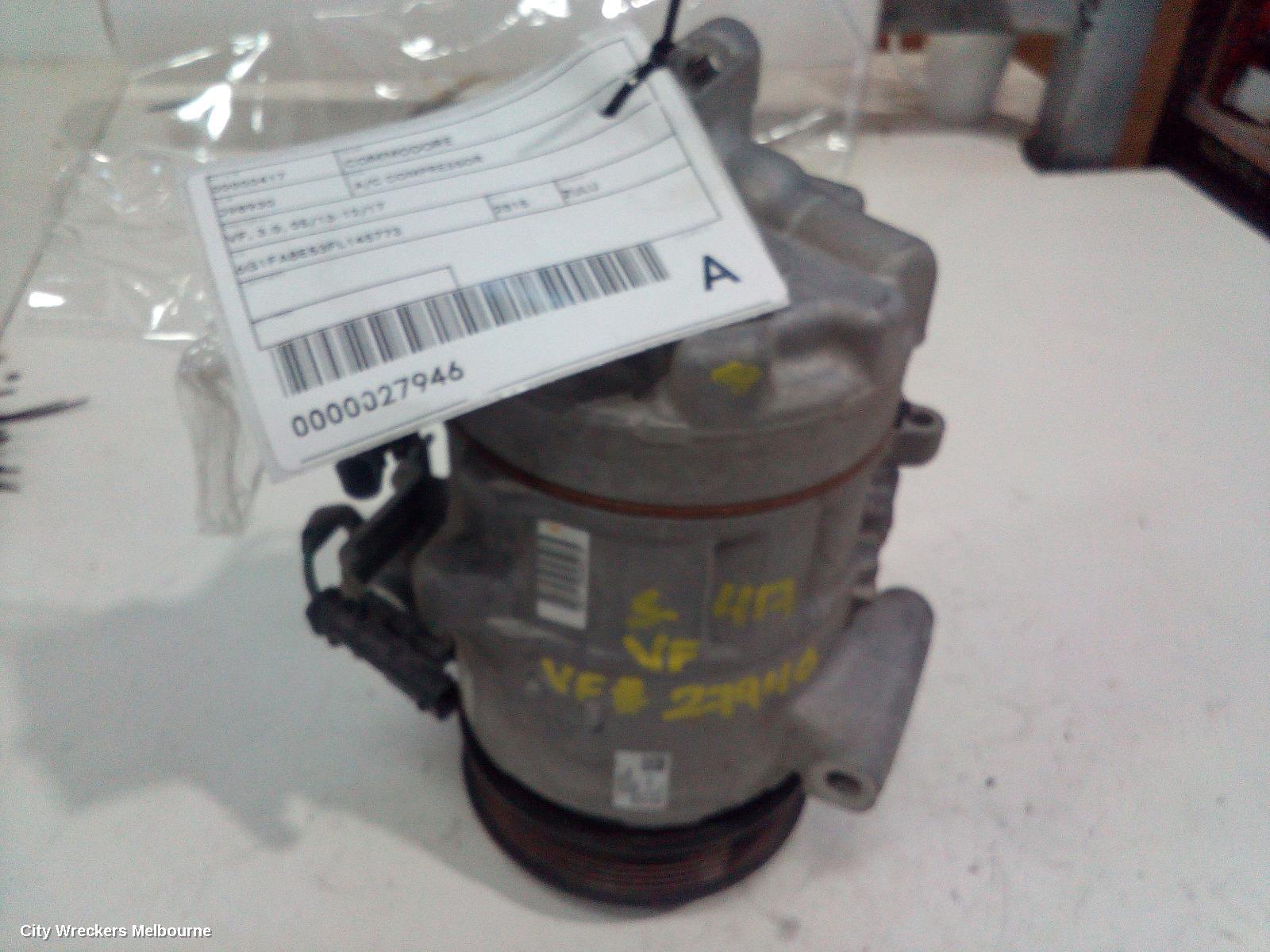 HOLDEN COMMODORE A/C COMPRESSOR, VF, 3.0, 05/2013 - 12/2017