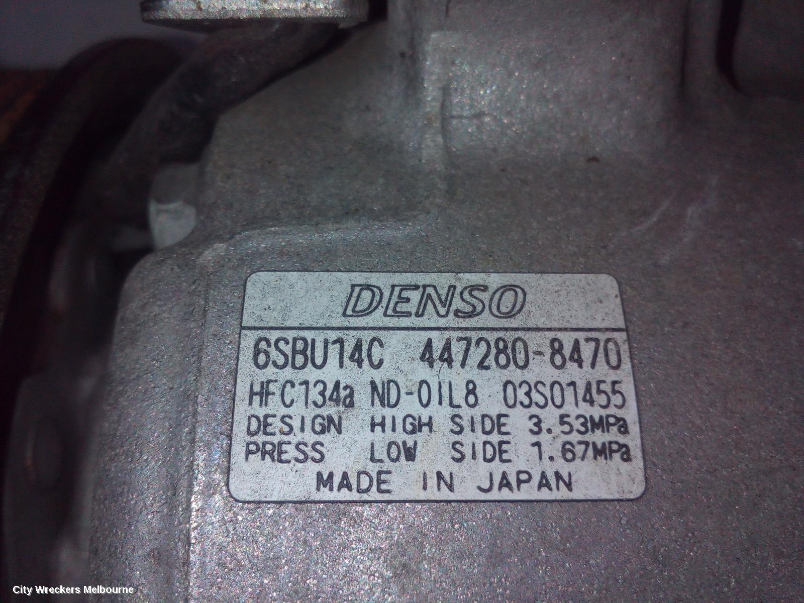 HOLDEN COMMODORE A/C COMPRESSOR, VF, 3.0, 05/2013 - 12/2017