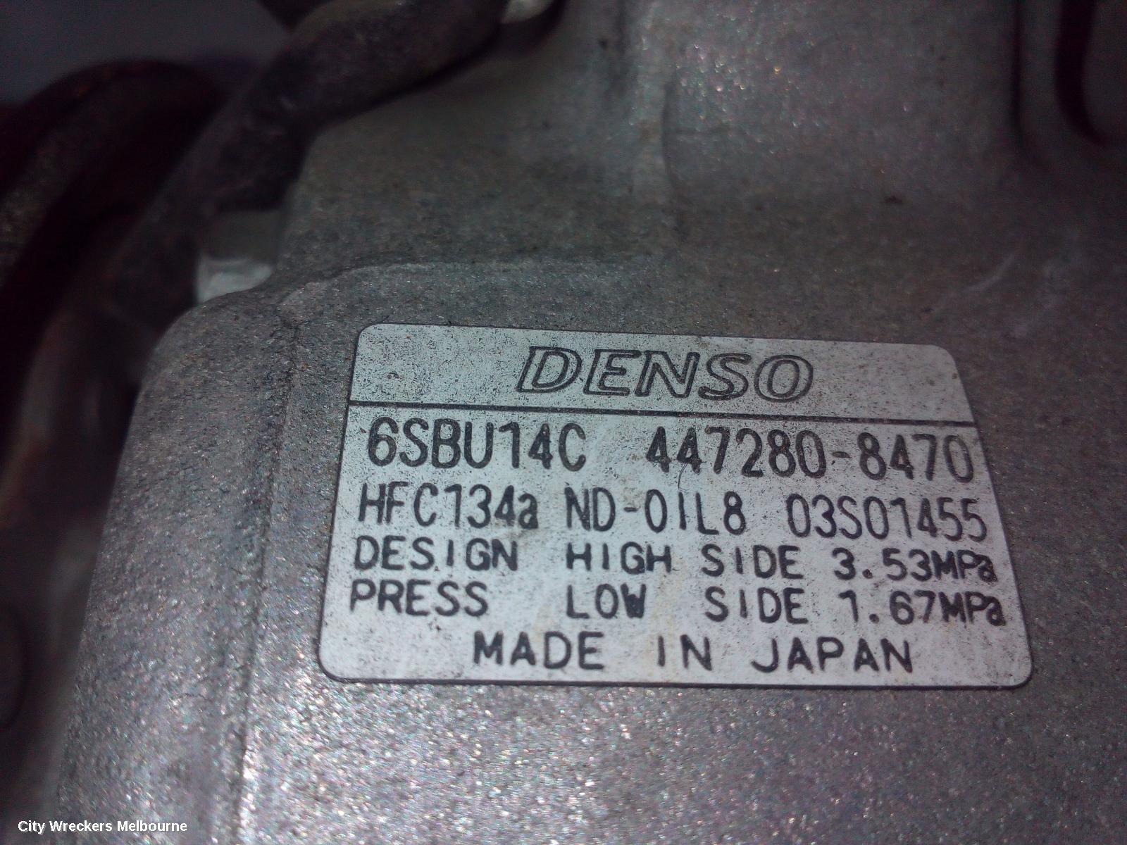 HOLDEN COMMODORE A/C COMPRESSOR, VF, 3.0, 05/2013 - 12/2017