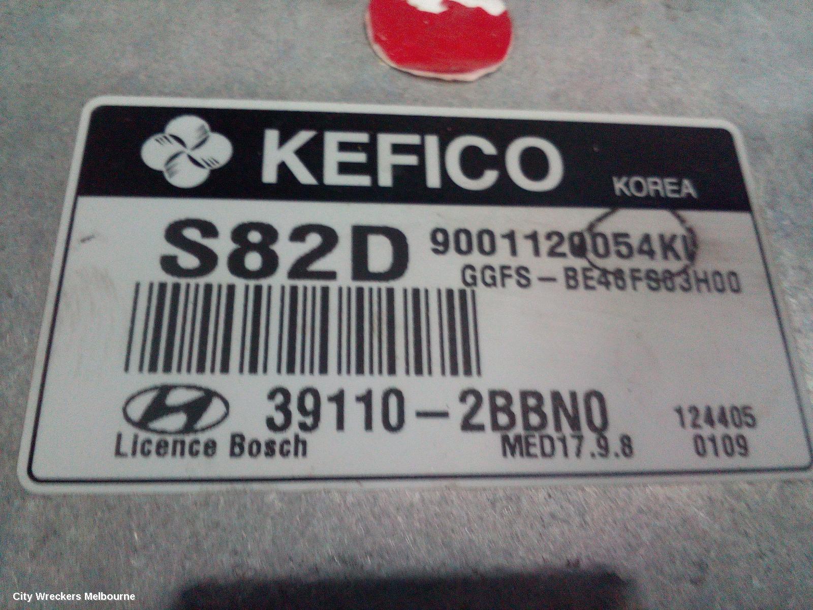 HYUNDAI VELOSTER ECU, ENGINE ECU, NON TURBO, AUTO T/M, P/N 391102BBN0, ECU ONLY, FS, 12/2011 - 02/2018