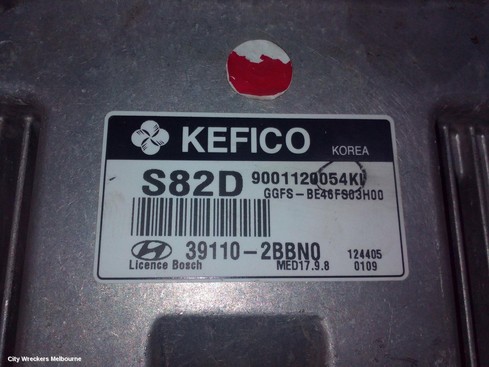 HYUNDAI VELOSTER ECU, ENGINE ECU, NON TURBO, AUTO T/M, P/N 391102BBN0, ECU ONLY, FS, 12/2011 - 02/2018