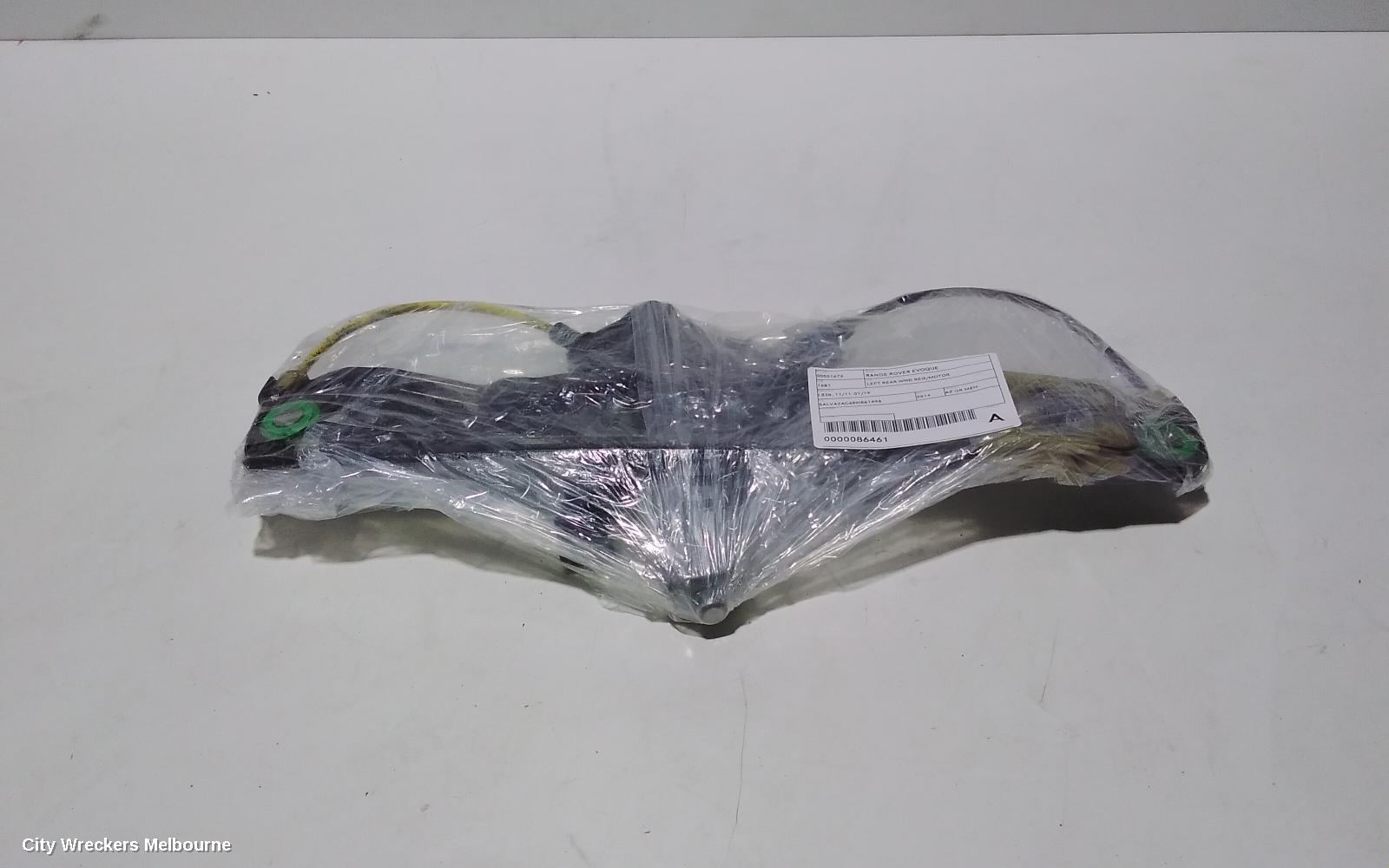 LAND ROVER RANGEROVER EVOQUE LEFT REAR WND REG/MOTOR, DOOR REG ASSY (REG AND MOTOR), 5DR, L538, 11/2011 - 01/2019