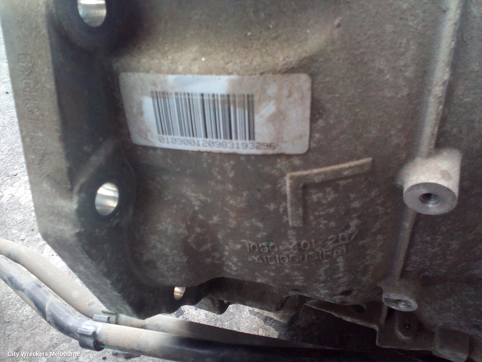 CHRYSLER 300C TRANS/GEARBOX, AUTO, PETROL, 3.6, 8 SPEED, 8HP45 CODE, LX, 12/2011 - 09/2014