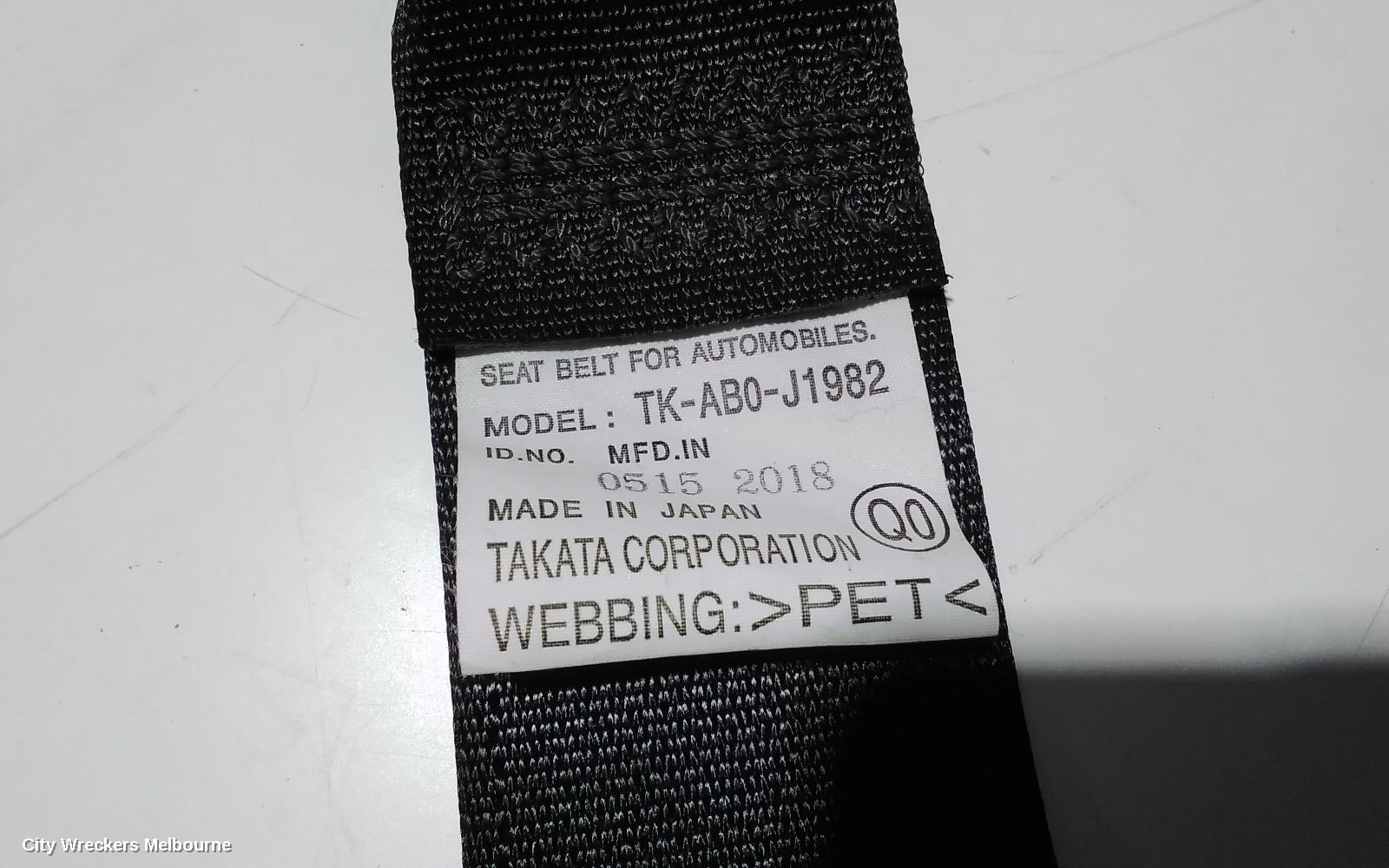 HONDA ODYSSEY SEATBELT/STALK, LH REAR 3RD ROW, SEAT STALK BELT ONLY, RC1, 02/2014 ONWARDS