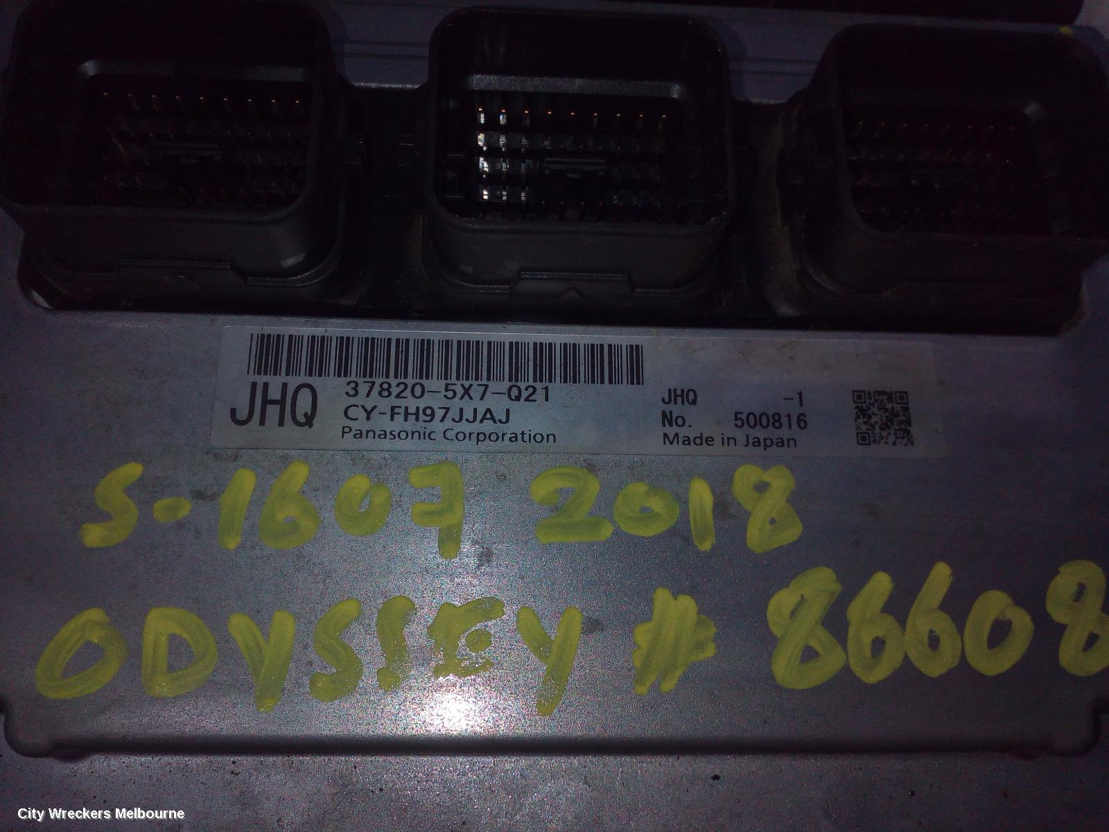 HONDA ODYSSEY ECU, ENGINE ECU, 2.4, PETROL, ECU ONLY, RC1, 02/2014 ONWARDS