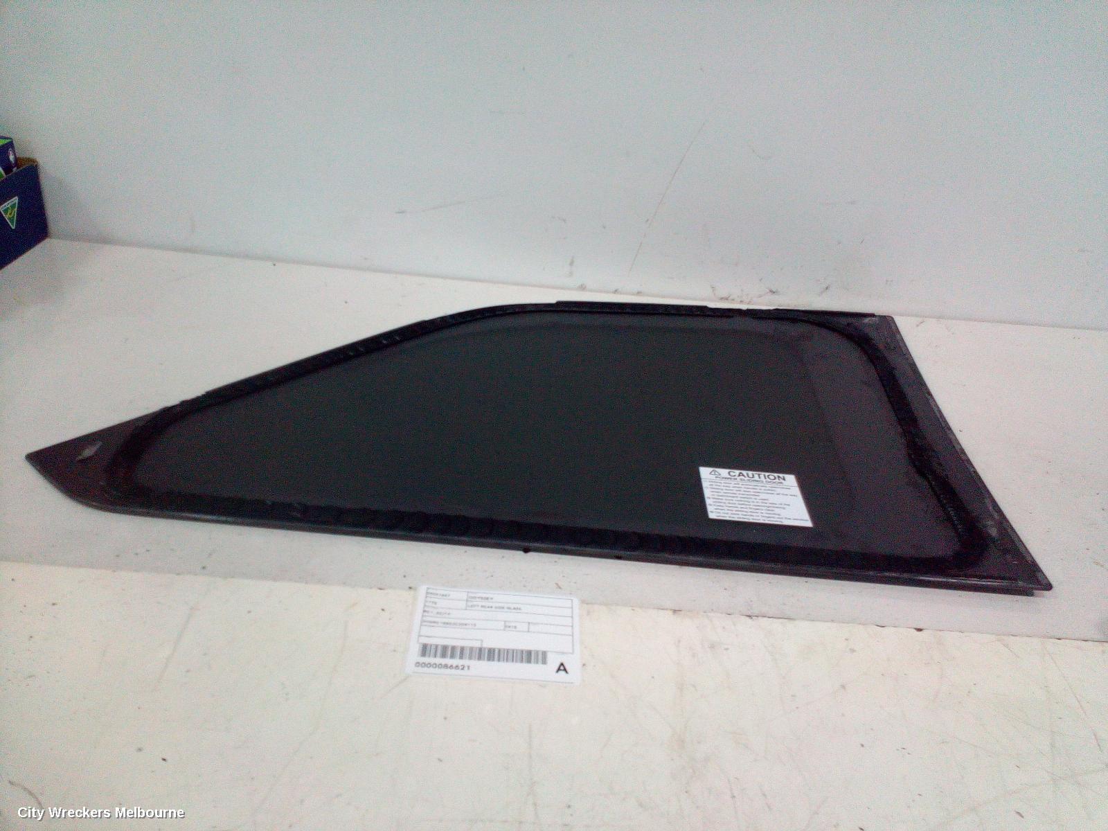 HONDA ODYSSEY LEFT REAR SIDE GLASS, RC1, 02/2014 - 03/2022
