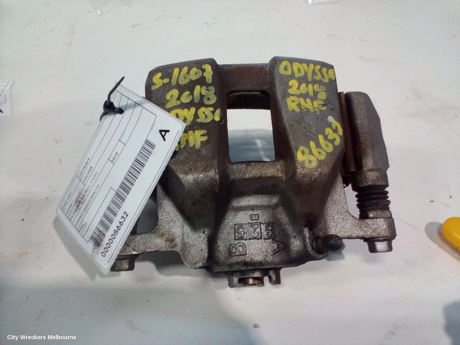 HONDA ODYSSEY CALIPER, RH FRONT, RB-RC1, 11/2011 ONWARDS