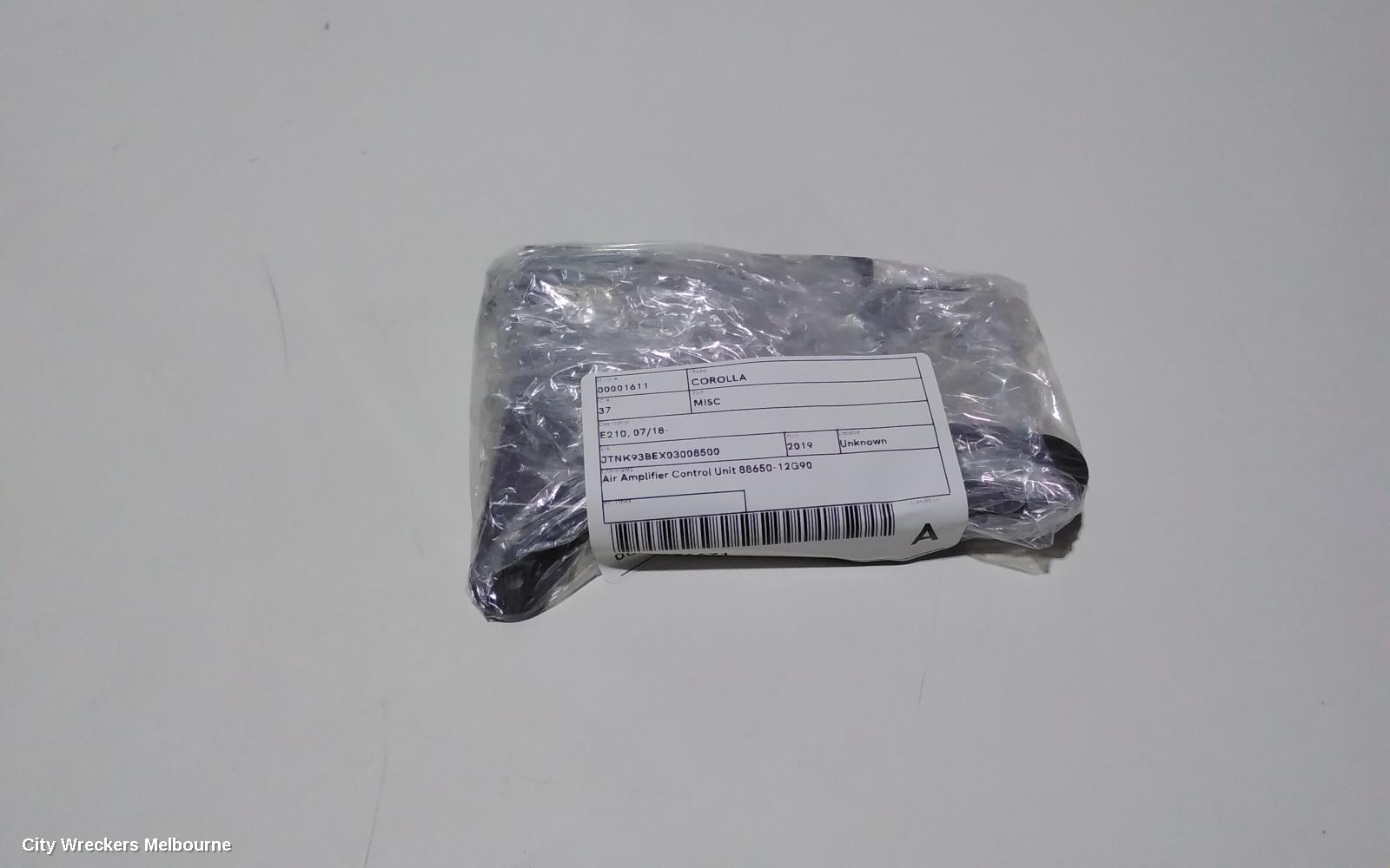 TOYOTA COROLLA, E210, 07/2018 ONWARDS, AIR AMPLIFIER CONTROL UNIT 88650-12G90: 86671