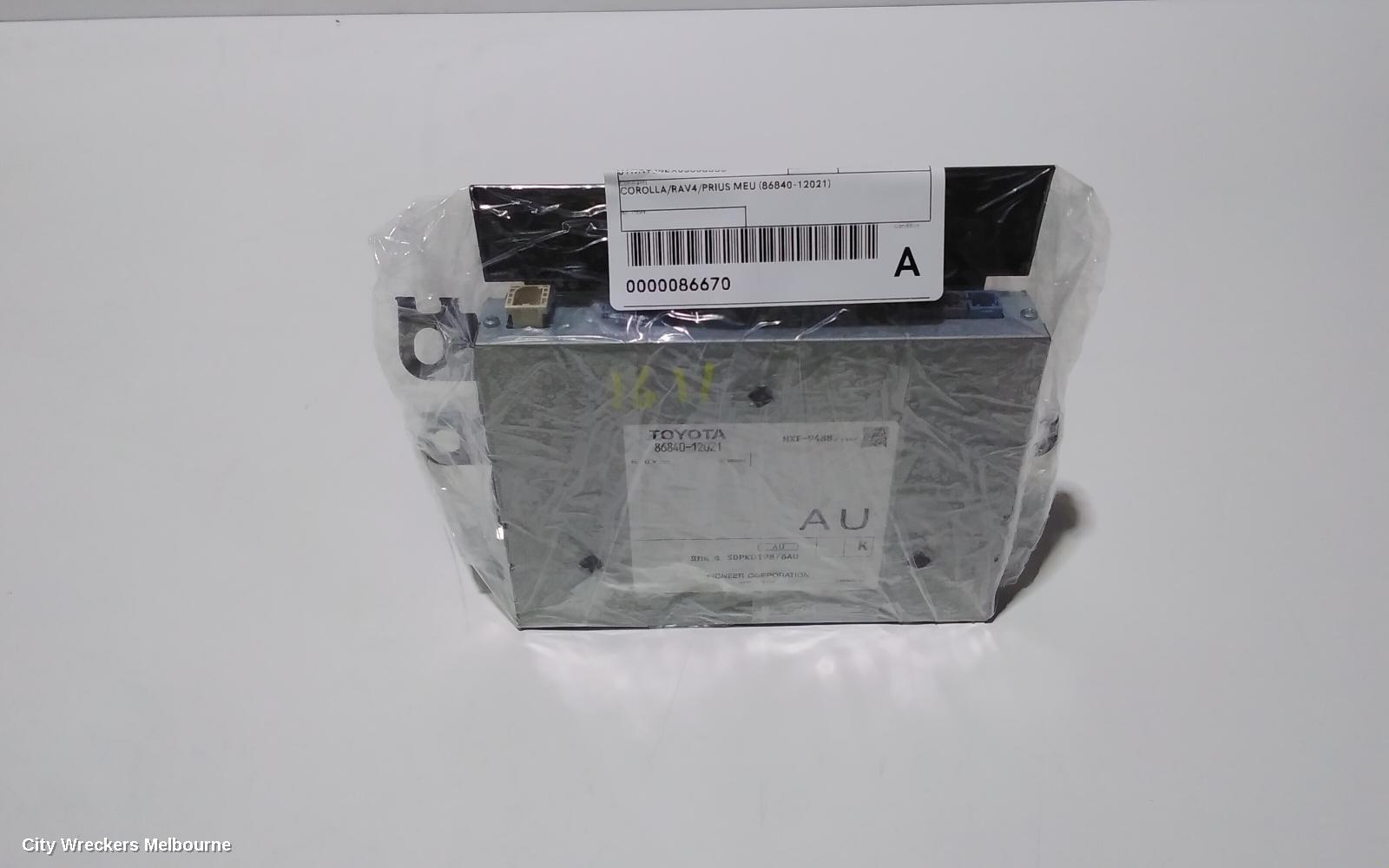 TOYOTA COROLLA, E210, 07/2018 ONWARDS, COROLLA/RAV4/PRIUS MEU (86840-12021): 86670