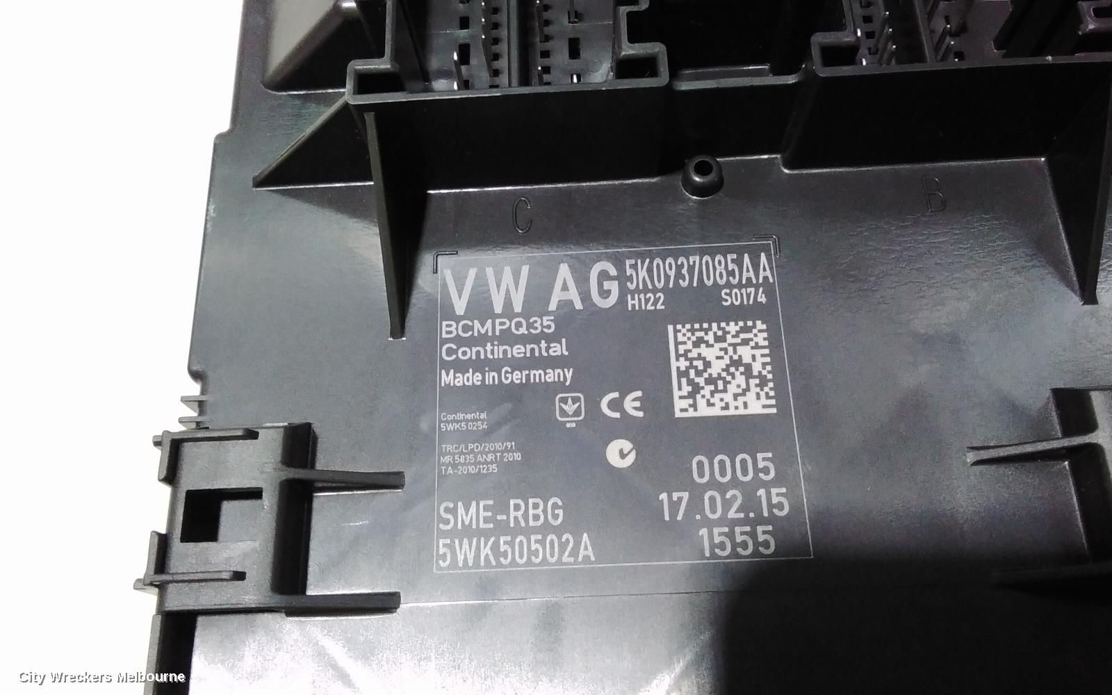 VOLKSWAGEN CADDY ECU, BCM, 2KN, 07/2015 - 02/2021