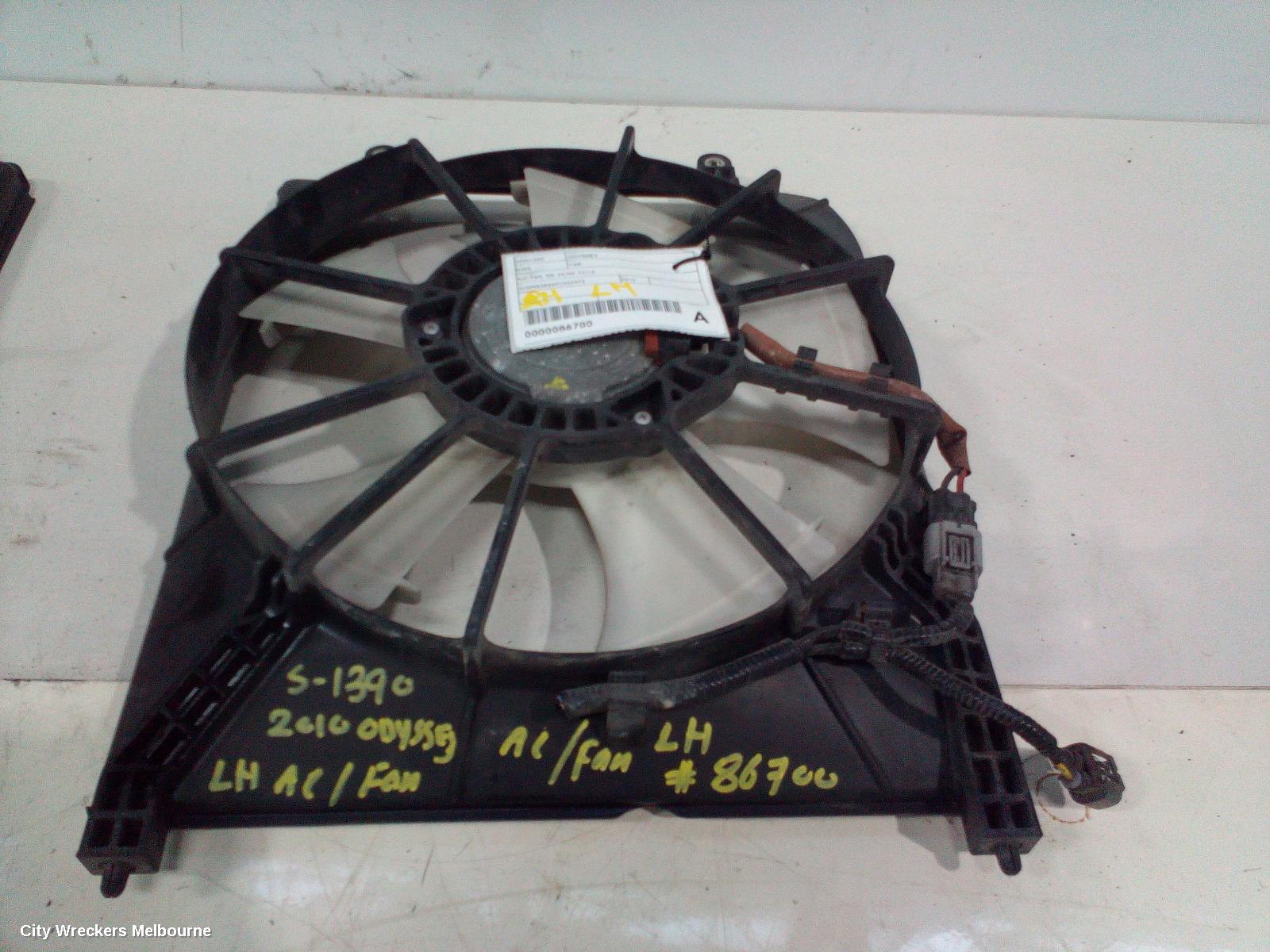 HONDA ODYSSEY FAN, RADIATOR FAN, RB, 04/2009 - 12/2013