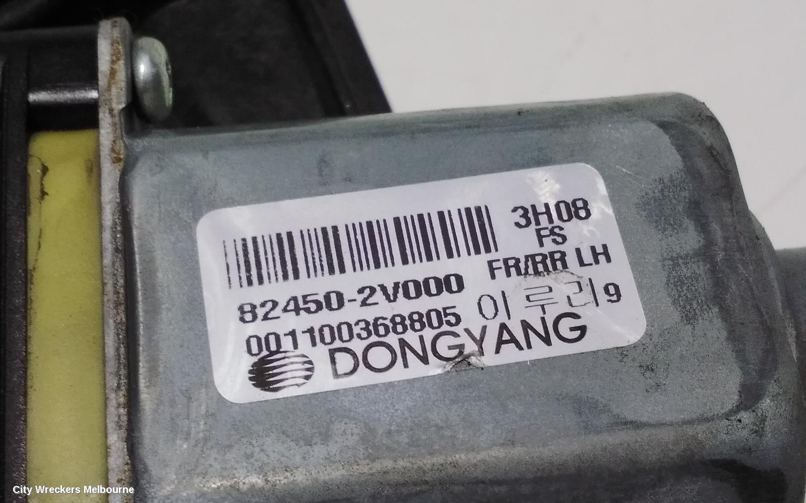 HYUNDAI VELOSTER LEFT REAR WND REG/MOTOR, FS, 12/2011 - 02/2018