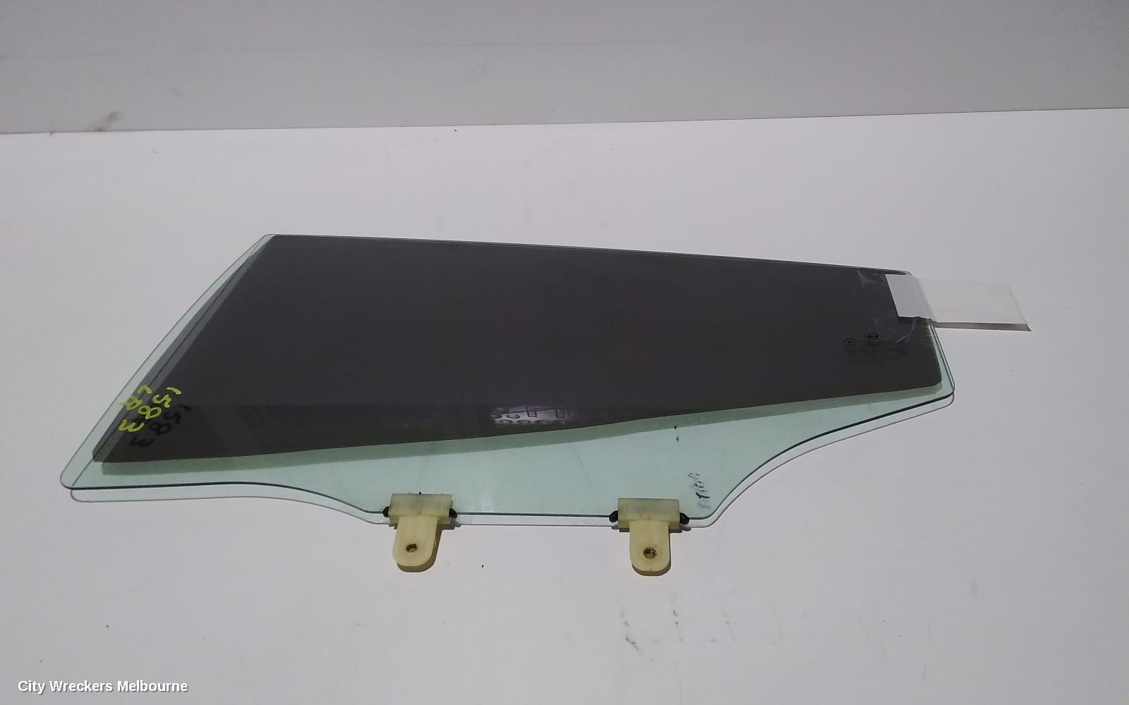 HYUNDAI VELOSTER LEFT REAR DOOR WINDOW, FS, 12/2011 - 02/2018