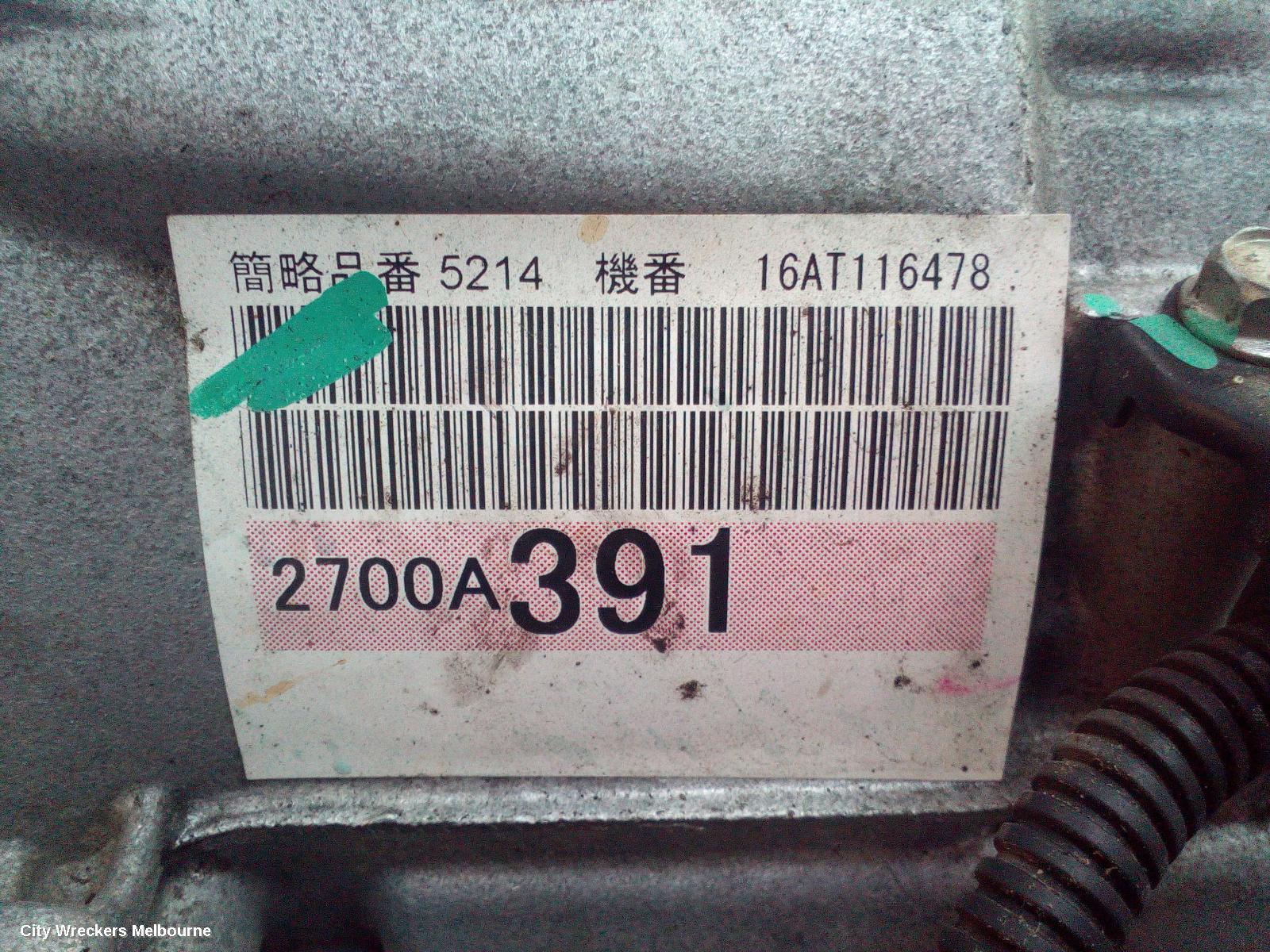 MITSUBISHI TRITON TRANS/GEARBOX, AUTO, 4WD, DIESEL, 2.4, 4N15, 5 SPEED (V5AWF TRANS CODE), W/ TRANSFER CASE, EASY SELECT 4WD TYPE, MQ, 03/2015 - 10/2018
