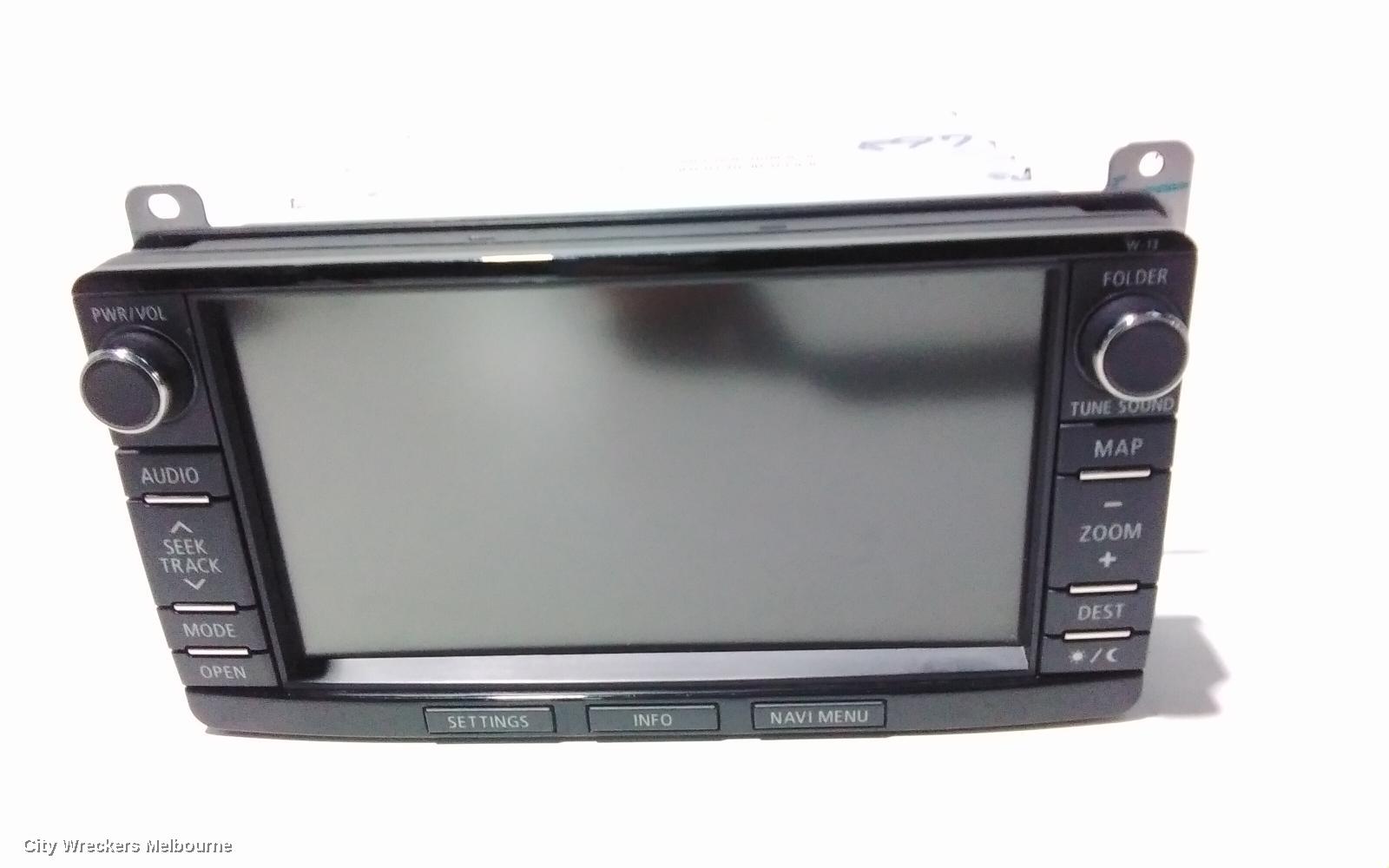 MITSUBISHI TRITON RADIO/CD/DVD/SAT/TV, HEAD UNIT, W/ DISPLAY UNIT, 7IN TOUCHSCREEN, W/ BUTTONS ON FACE, NON CD PLAYER TYPE, MQ, 03/2015 - 12/2017