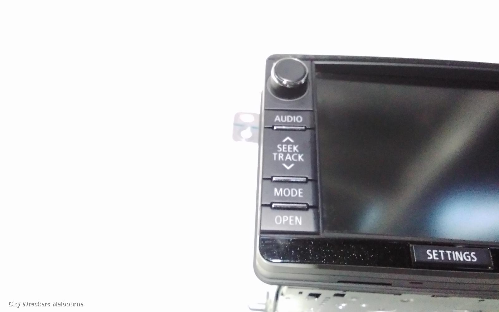 MITSUBISHI TRITON RADIO/CD/DVD/SAT/TV, HEAD UNIT, W/ DISPLAY UNIT, 7IN TOUCHSCREEN, W/ BUTTONS ON FACE, NON CD PLAYER TYPE, MQ, 03/2015 - 12/2017