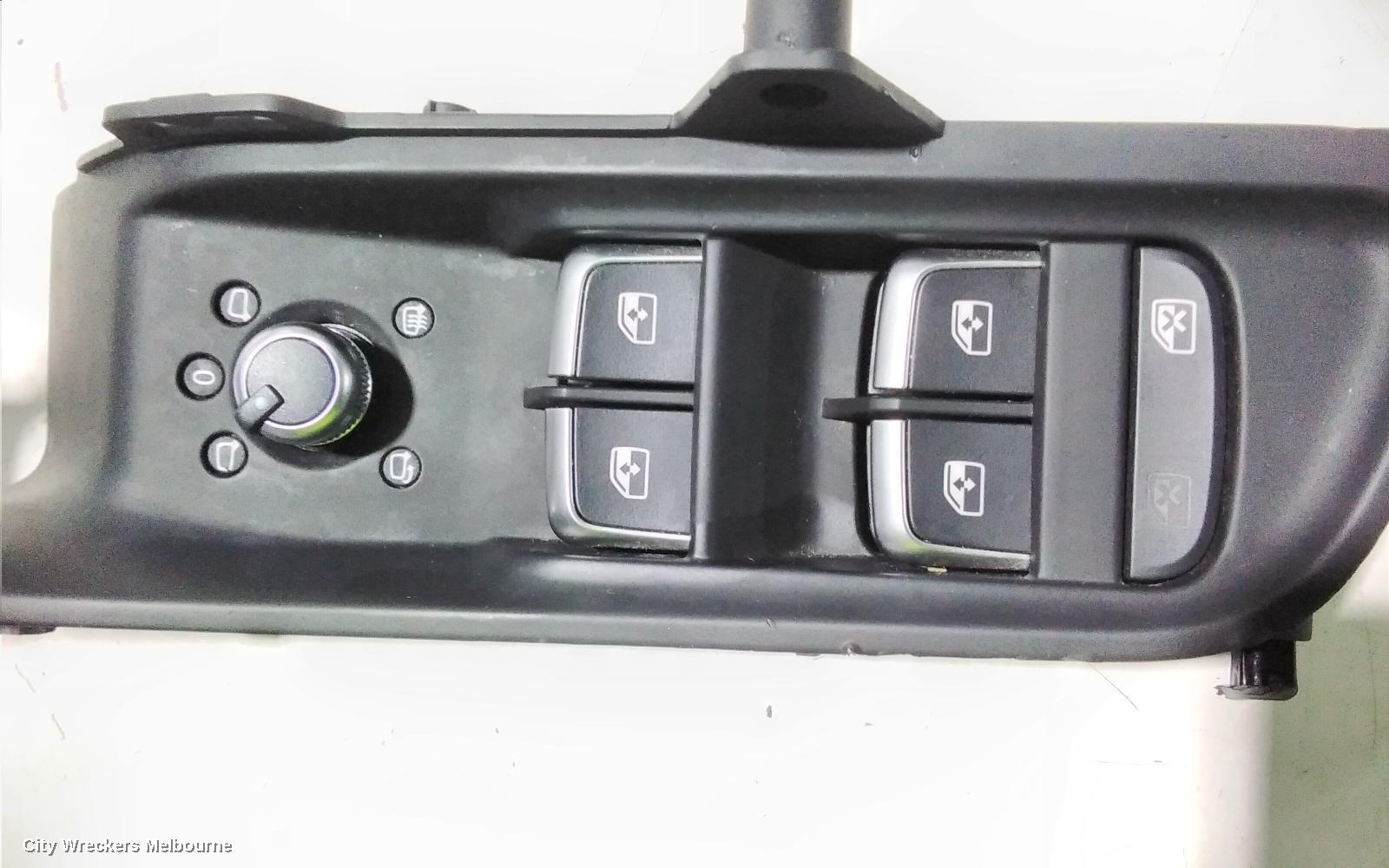 AUDI A3 PWR DR WIND SWITCH, RH FRONT (MASTER SWITCH), HATCH/SEDAN, NON CHROME TIPS TYPE, 8V, 05/2016 - 10/2020
